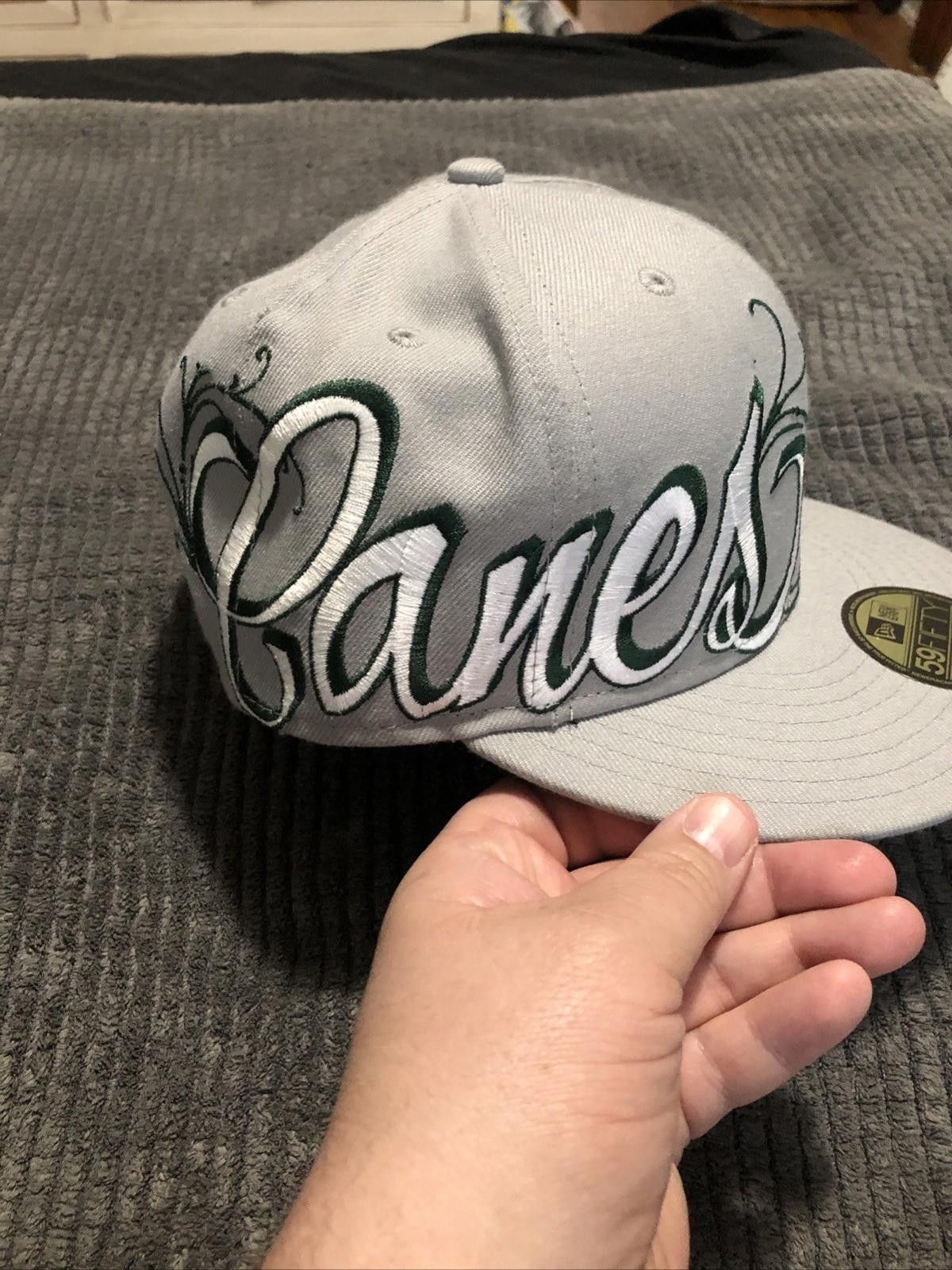New Era Miami Canes New Era 59Fifty “Tagging” Hat Gray 7 1/4 NEW Size ONE SIZE - 4 Thumbnail