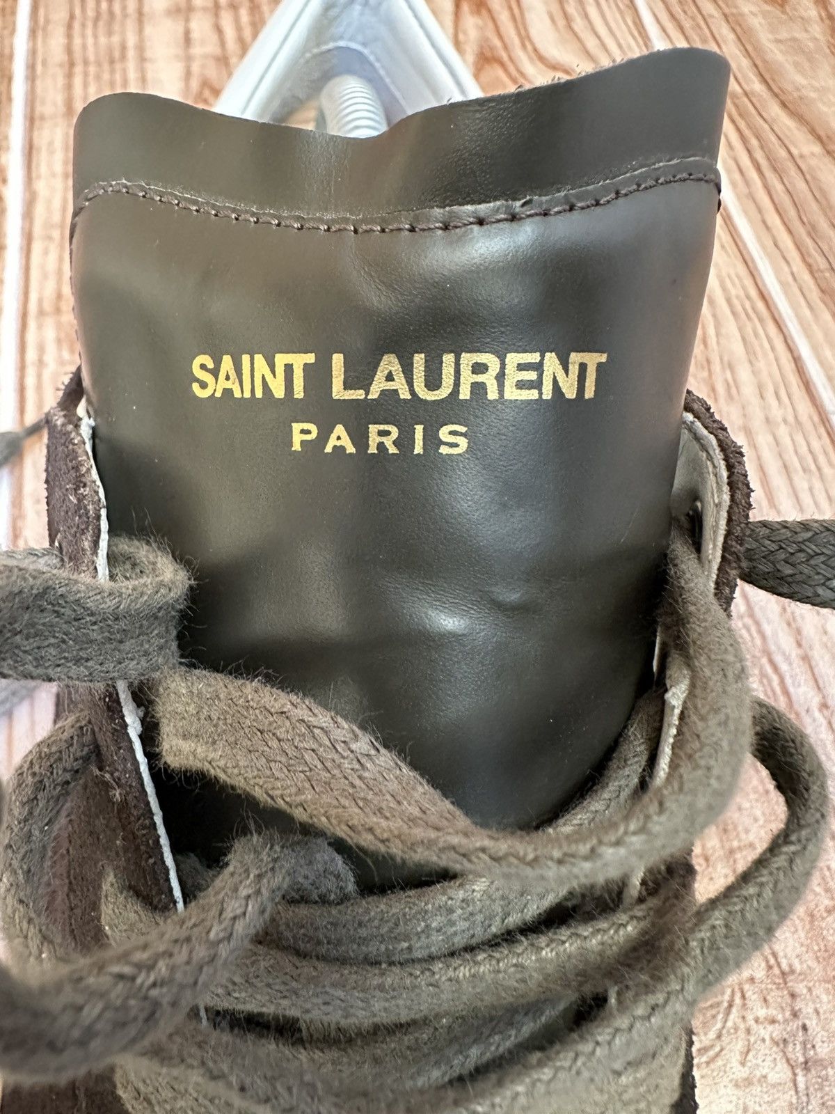Saint Laurent Paris Saint Laurent HEDI SLI Court Classic Low-Top Suede Trainers Size US 12 / EU 45 - 20 Thumbnail