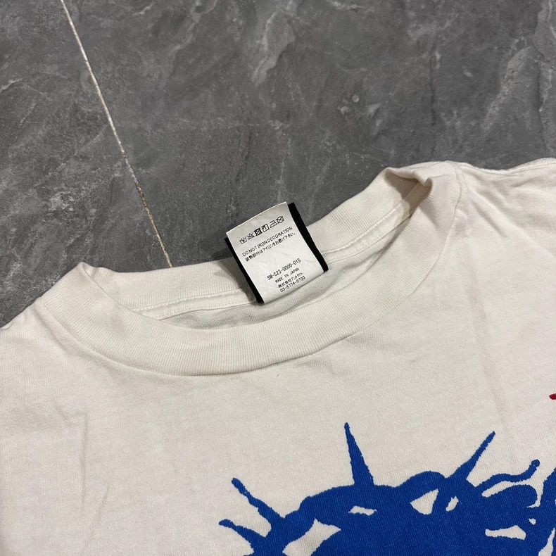 Saint Michael Saint Michael Printed washed white short sleeved shirt Size US L / EU 52-54 / 3 - 2 Thumbnail