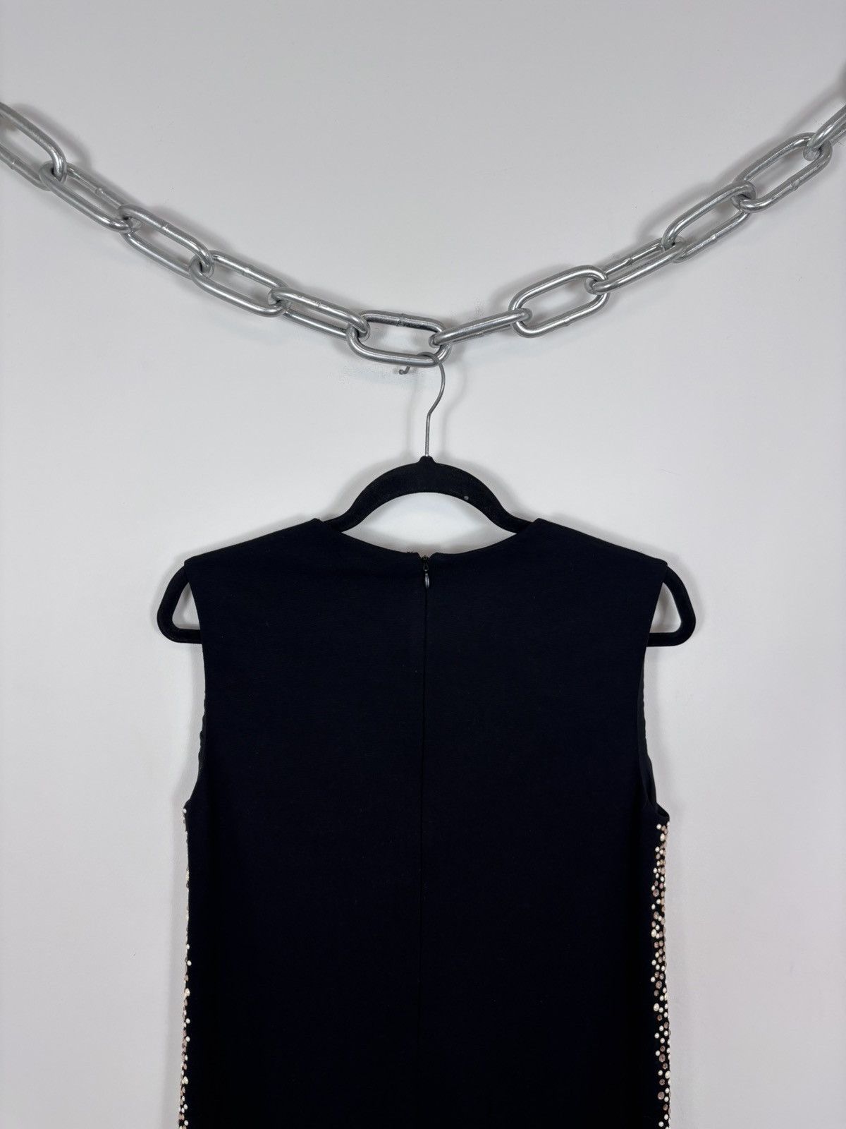 John Galliano John Galliano Women’s Black Crystal Studded Sleeveless Dress Size M / US 6-8 / IT 42-44 - 13 Thumbnail