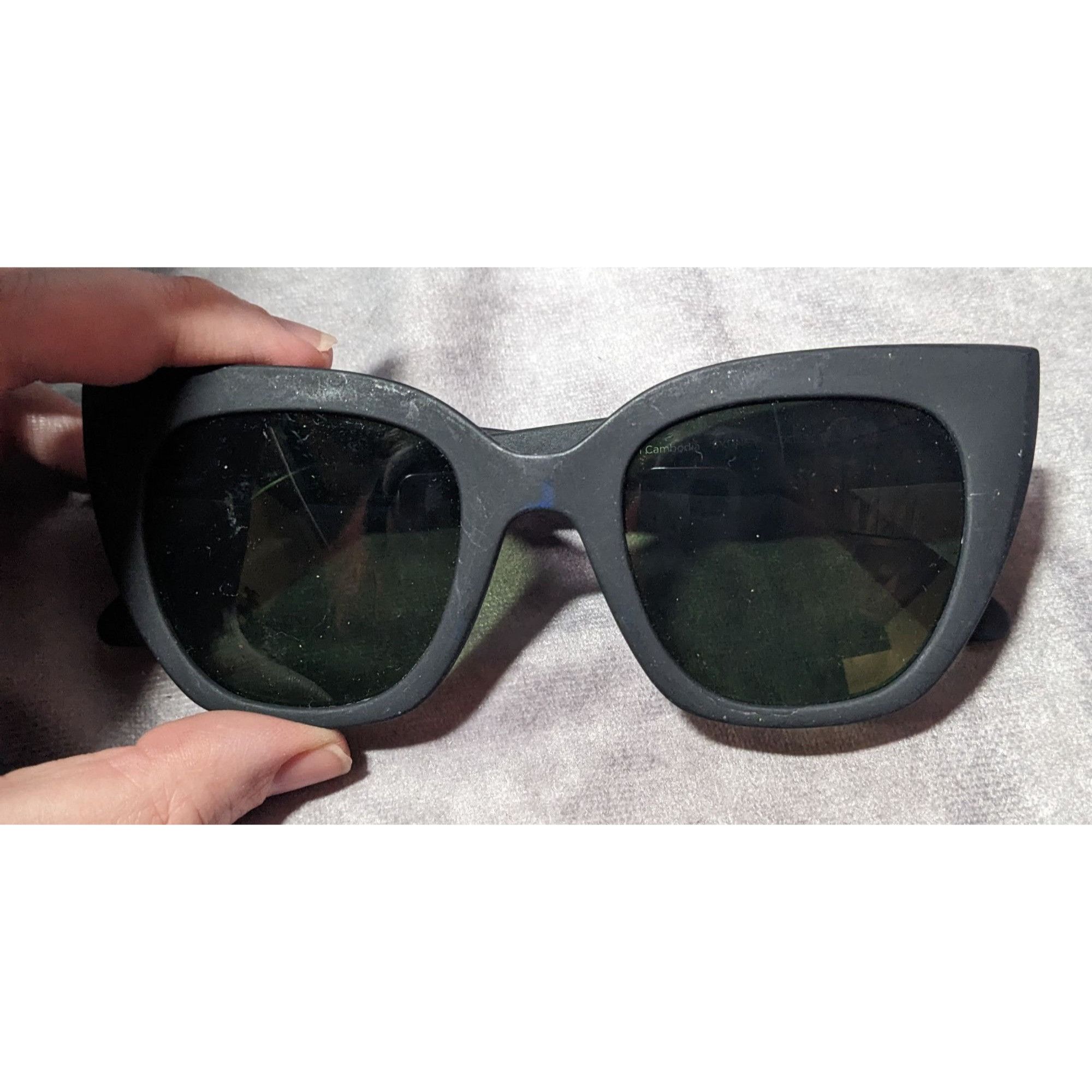 Toms Toms Black Cateye Traveler Collection Sydney Sunglasses Size ONE SIZE - 13 Thumbnail