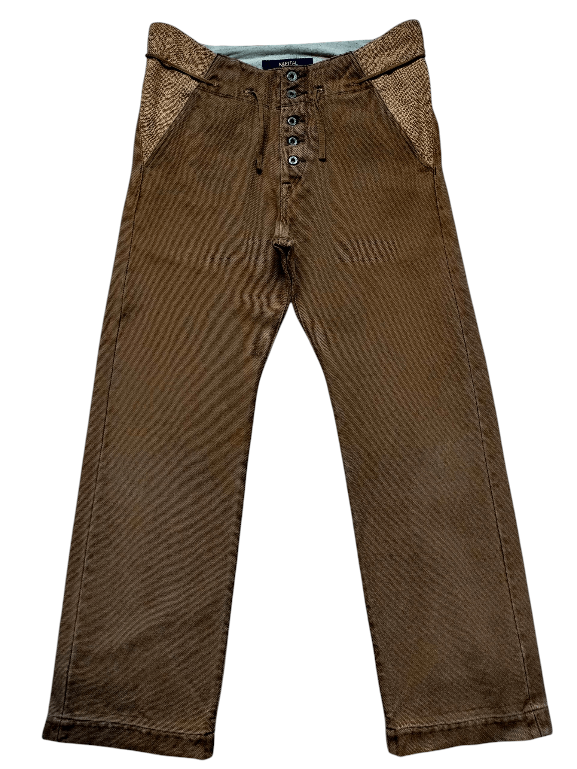 Kapital Kapital Made in japan Loose Wide Leg Button Fly Pants Size US 36 / EU 52 - 1 Thumbnail