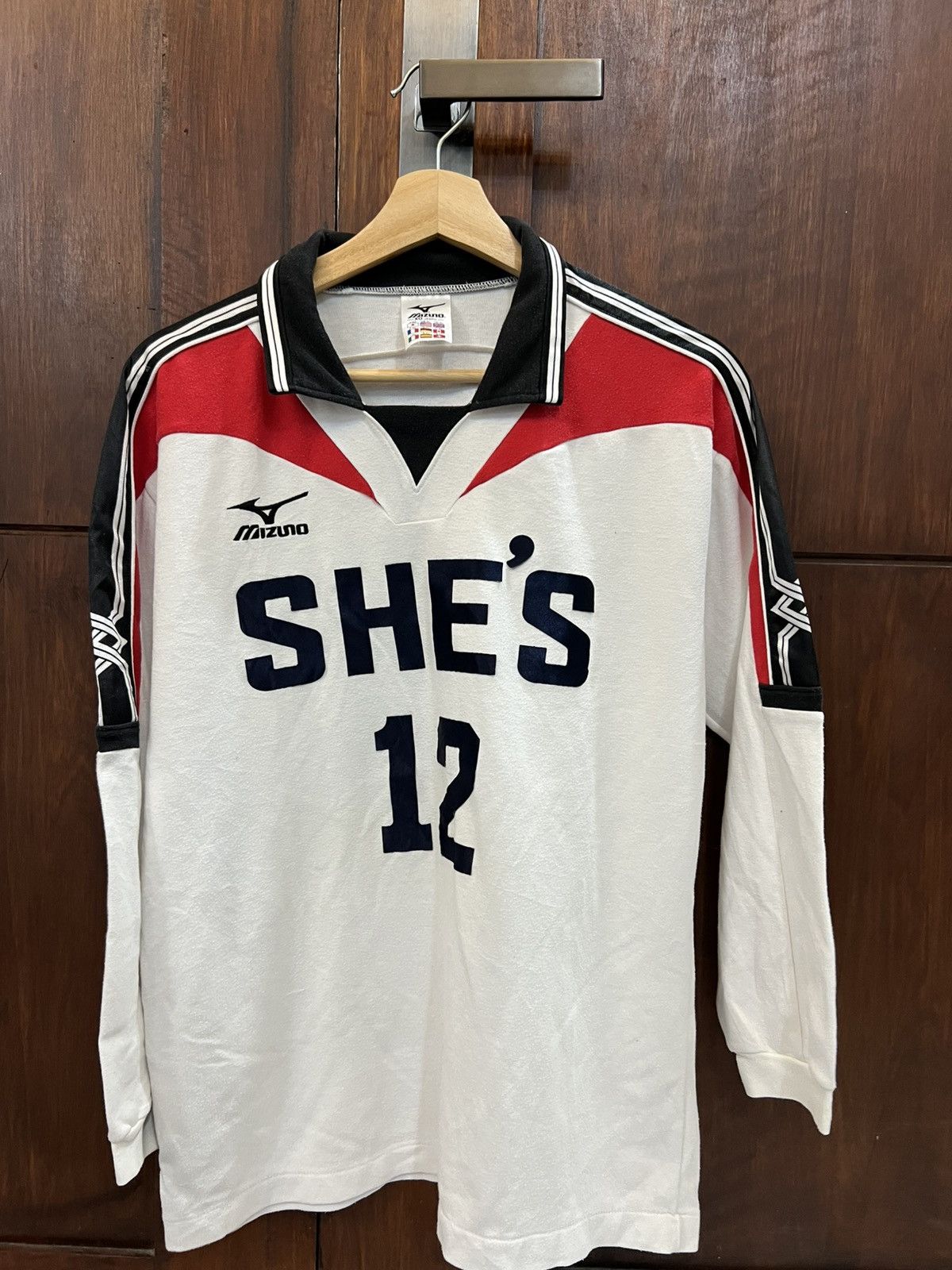 Japanese Brand × Mizuno × Vintage Vintage 80’s Volleyball Jersey She’s 12 Size US XL / EU 56 / 4 - 1 Thumbnail