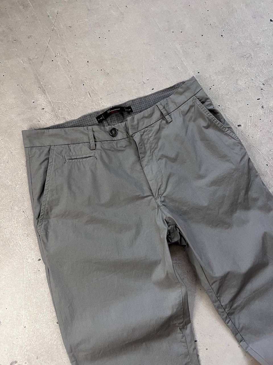 Other Camicissima Milano Gray / Silver Men’s Cotton Classic Pants Size US 34 / EU 50 - 2 Thumbnail