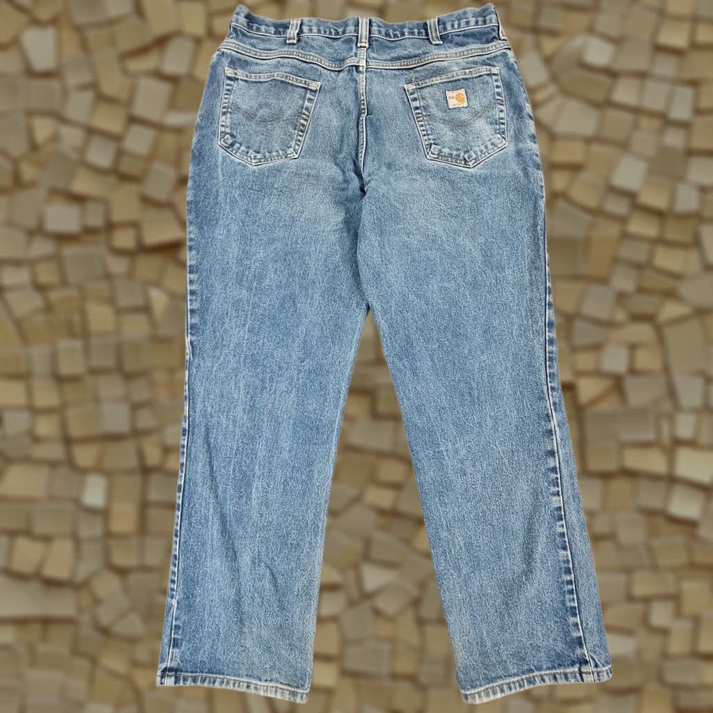 Carhartt VINTAGE Carhartt FR Mens Jeans Blue W38 L32 Fire Resistant Denim Jeans Size US 38 / EU 54 - 1 Thumbnail