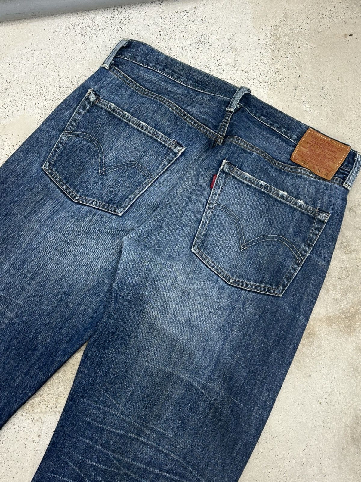 Levi's Levis 503 Relaxed Fit Blue Jeans Baggy Style Size US 33 - 8 Thumbnail