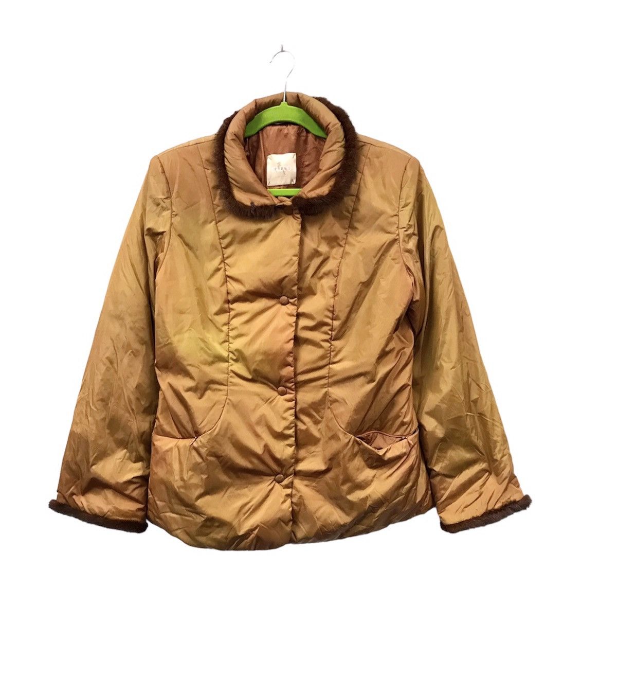 image of Italian Designers x Vintage Salco Vintage Italian Made Pufferjacket in Brown, Women's (Size Medium)
