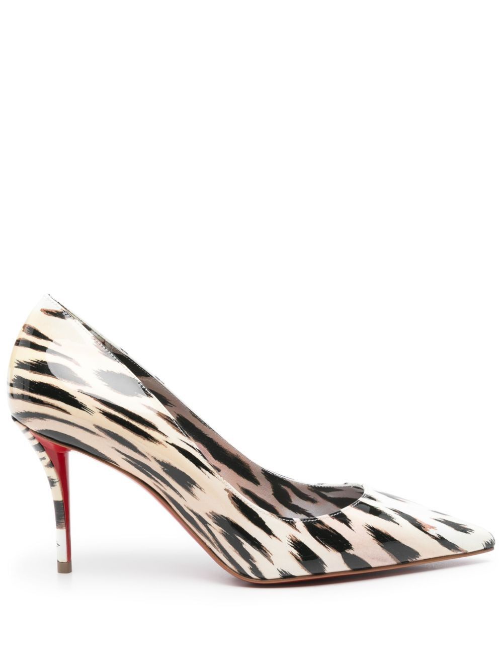 Christian Louboutin Miss Z Leather Pumps Shoes, Women's (Size 6)