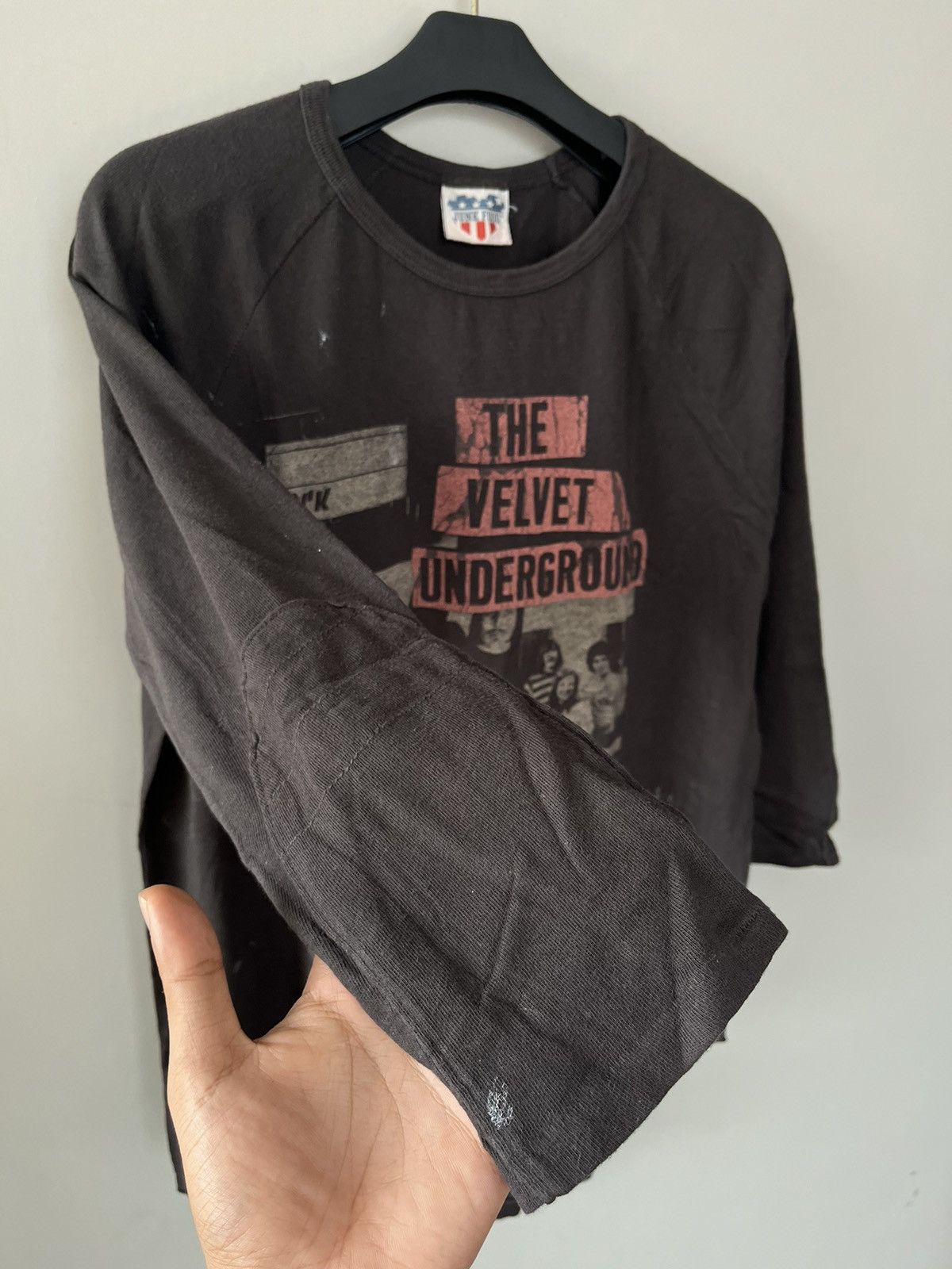 Band Tees × Vintage THE VELVET UNDERGROUND ROCK BAND VINTAGE REGLAN T-SHIRT Size US L / EU 52-54 / 3 - 4 Thumbnail