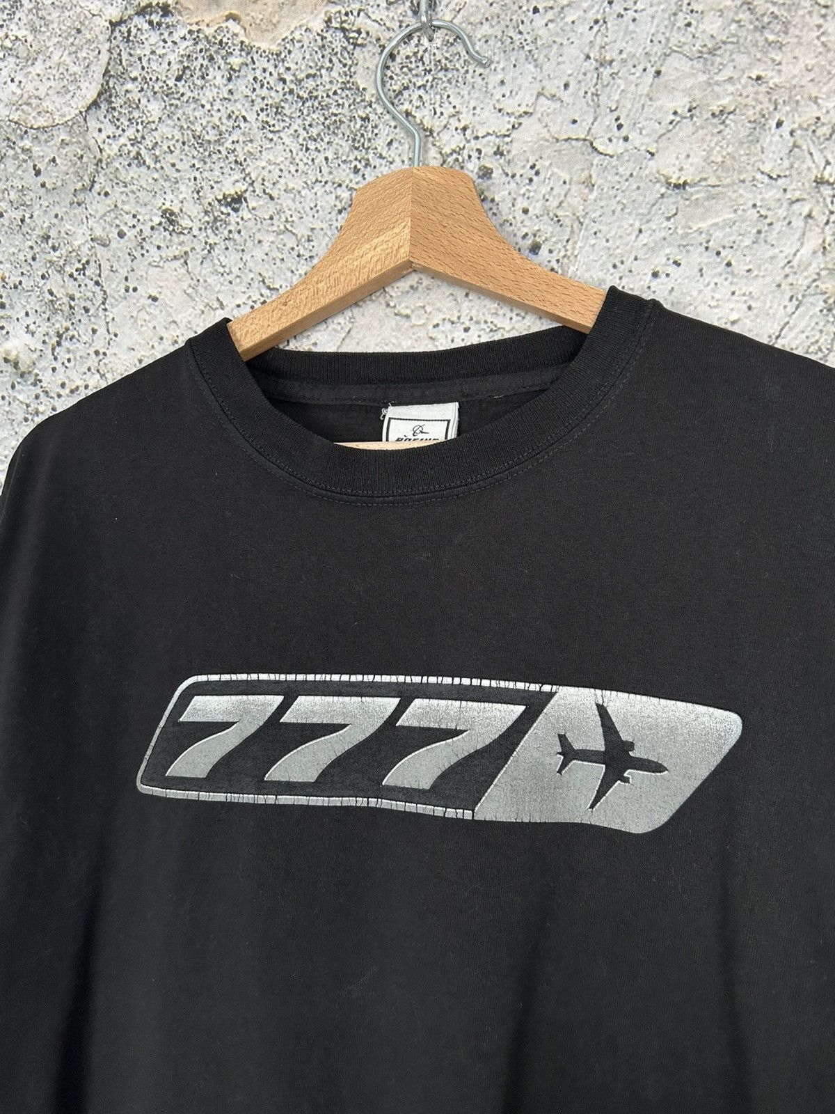 Vintage Vintage Boeing 777 Graphic Tee Archive 90s Rare Hype Skate Size US L / EU 52-54 / 3 - 3 Thumbnail