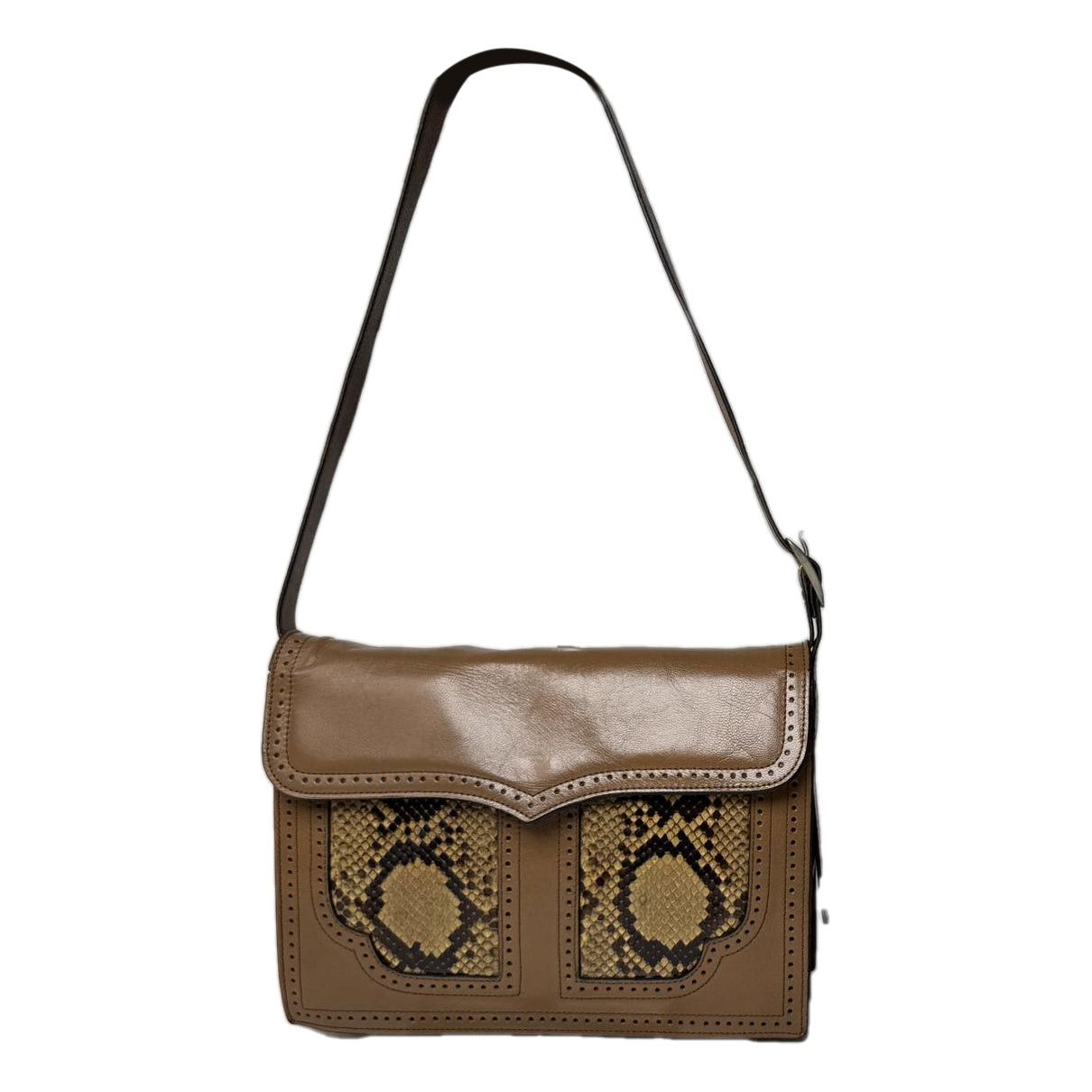 Other Saint Laurent Satchel Y studs Brown Leather Handbag Size ONE SIZE - 1 Thumbnail