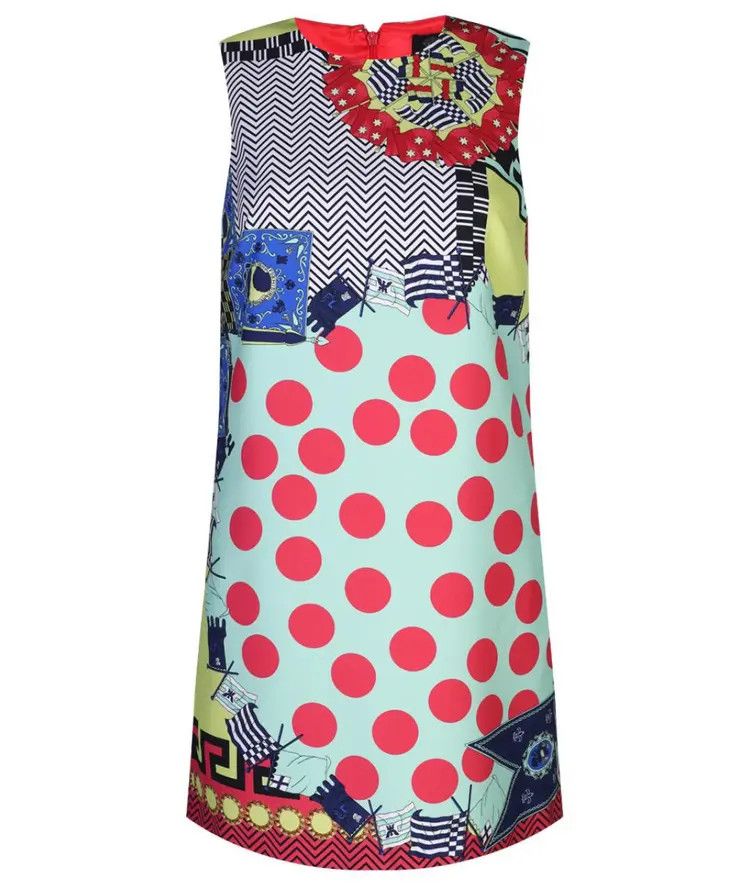 Versace SS15 versace resort viscose mini dress Size M / US 6-8 / IT 42-44 - 3 Thumbnail