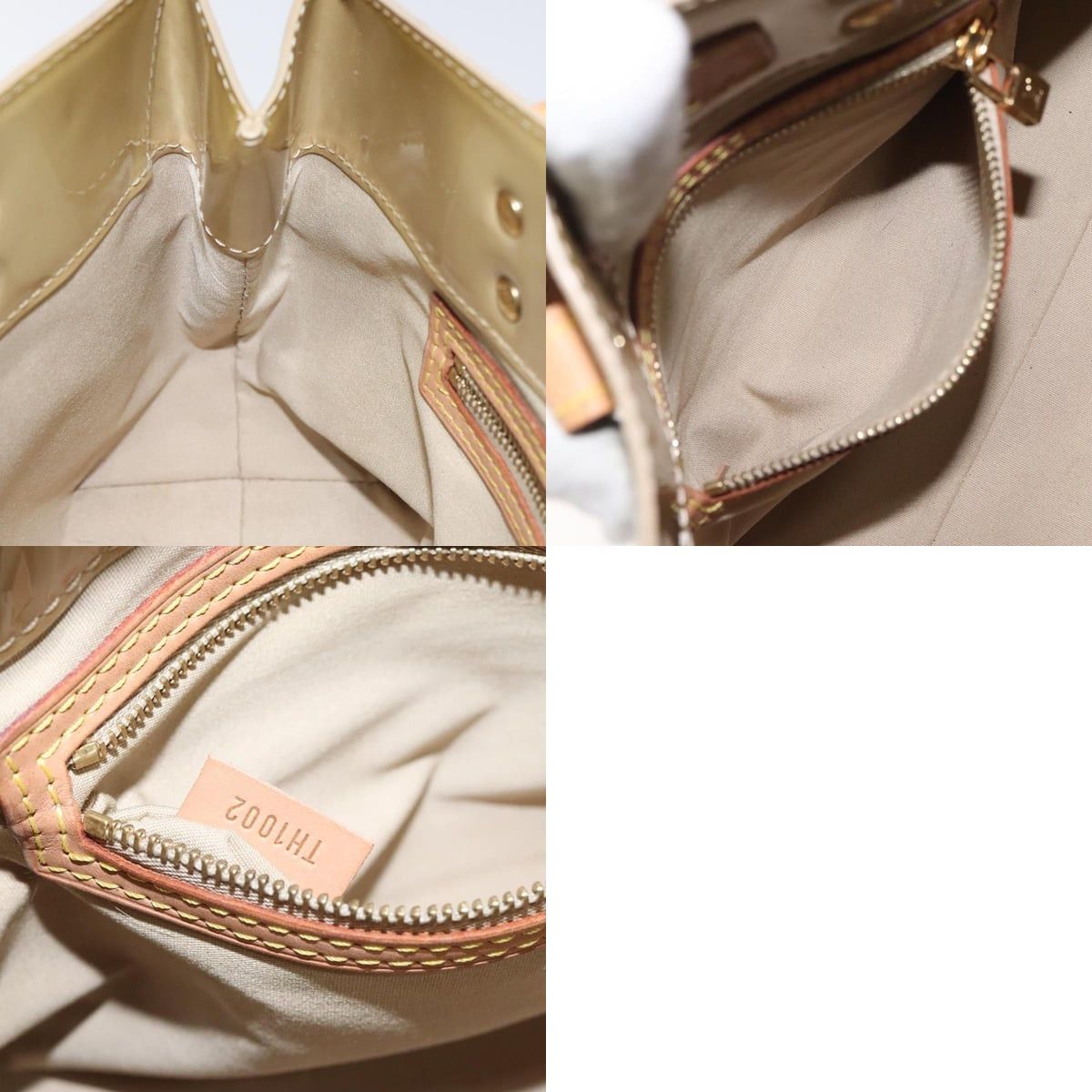 Louis Vuitton LOUIS VUITTON Monogram Vernis Reade PM Hand Bag Beige M91334 Size ONE SIZE - 12 Thumbnail