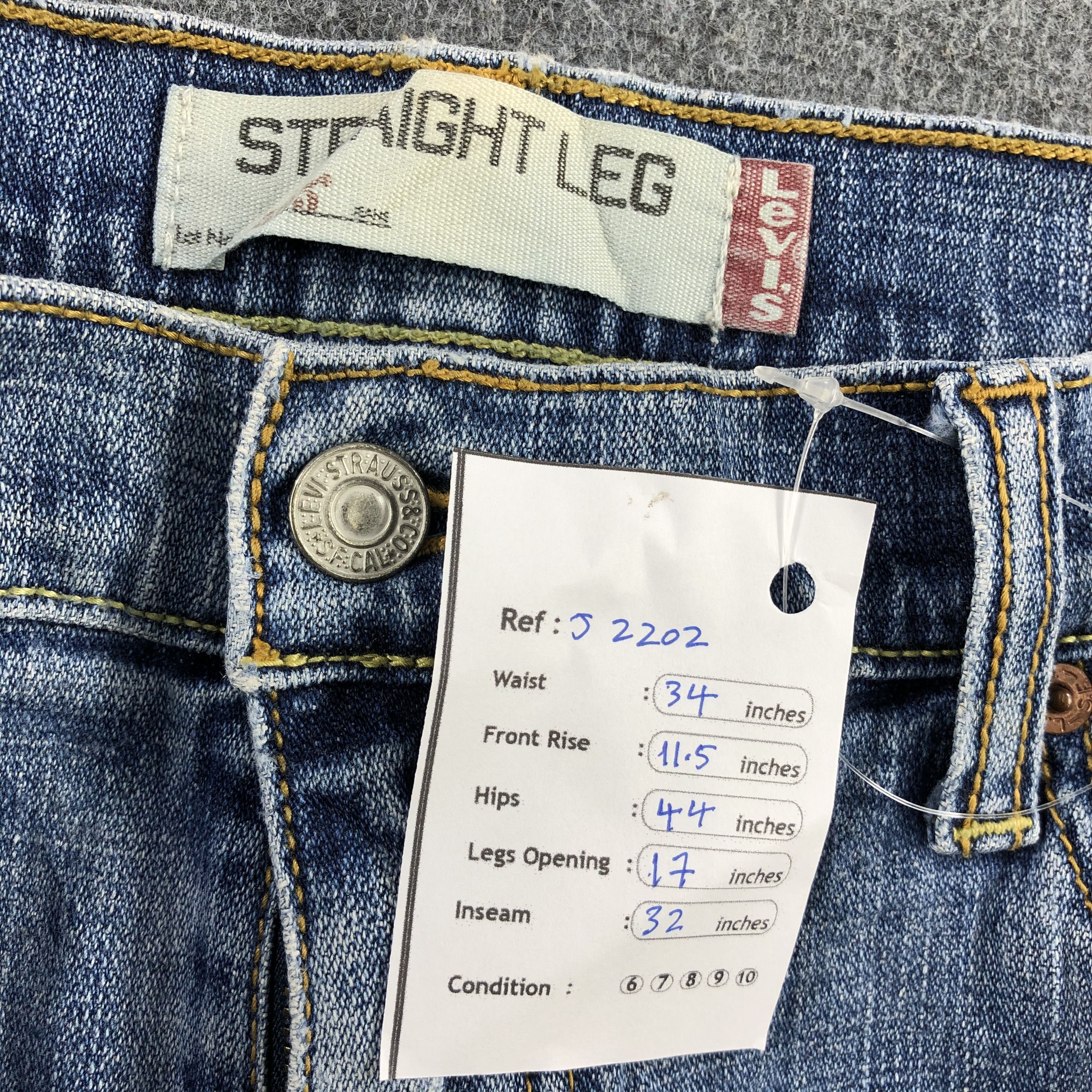 Levi's Vintage Blue Wash Levis 505 Jeans-J2202 Size US 34 / EU 50 - 16 Thumbnail