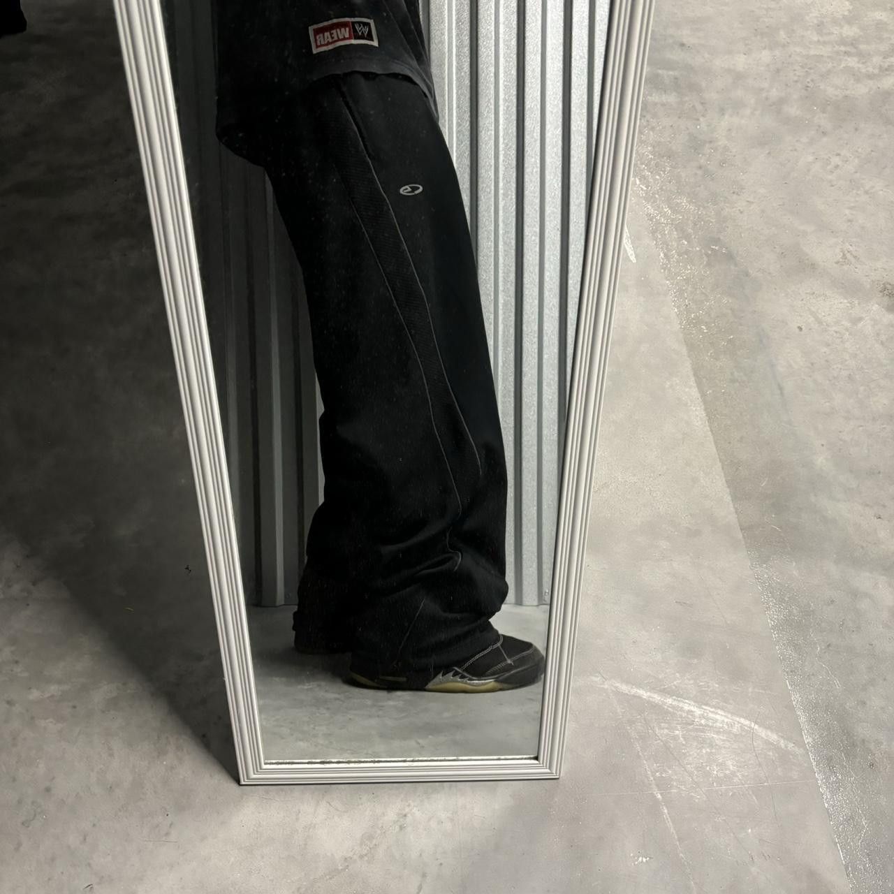 Japanese Brand × Vintage Y2K/2000s Baggy Black Striped Essential Track Pants! Size US 34 / EU 50 - 1 Thumbnail