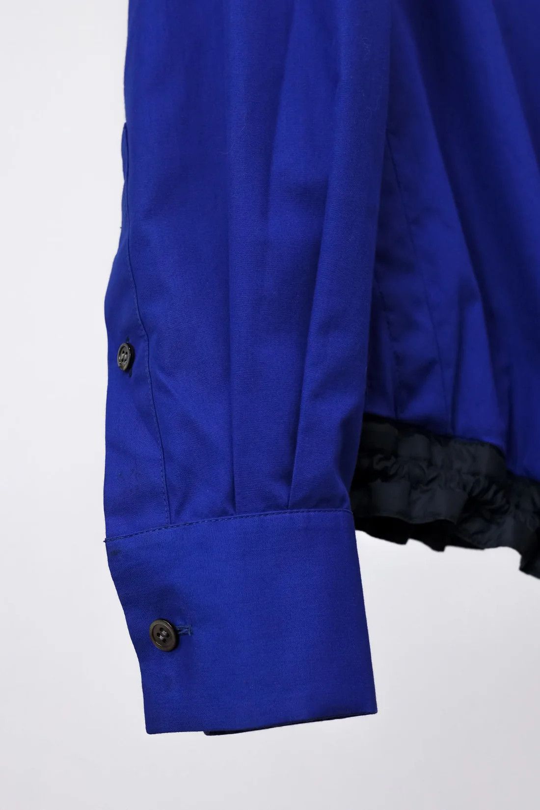 Sacai Sacai Luck SS/15 Blue Drawstring Button Up Shirt Size S / US 4 / IT 40 - 8 Thumbnail