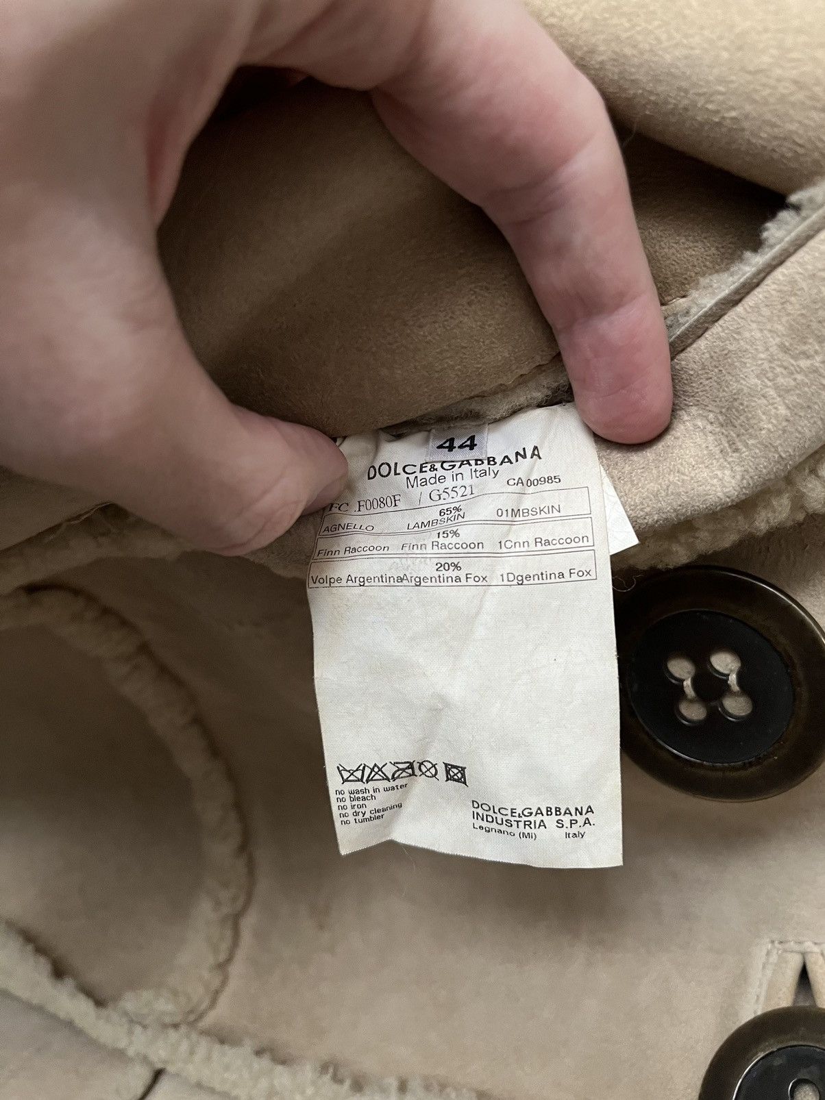 Dolce & Gabbana × Vintage Dolce & Gabbana Shearling Coat Size M / US 6-8 / IT 42-44 - 12 Thumbnail