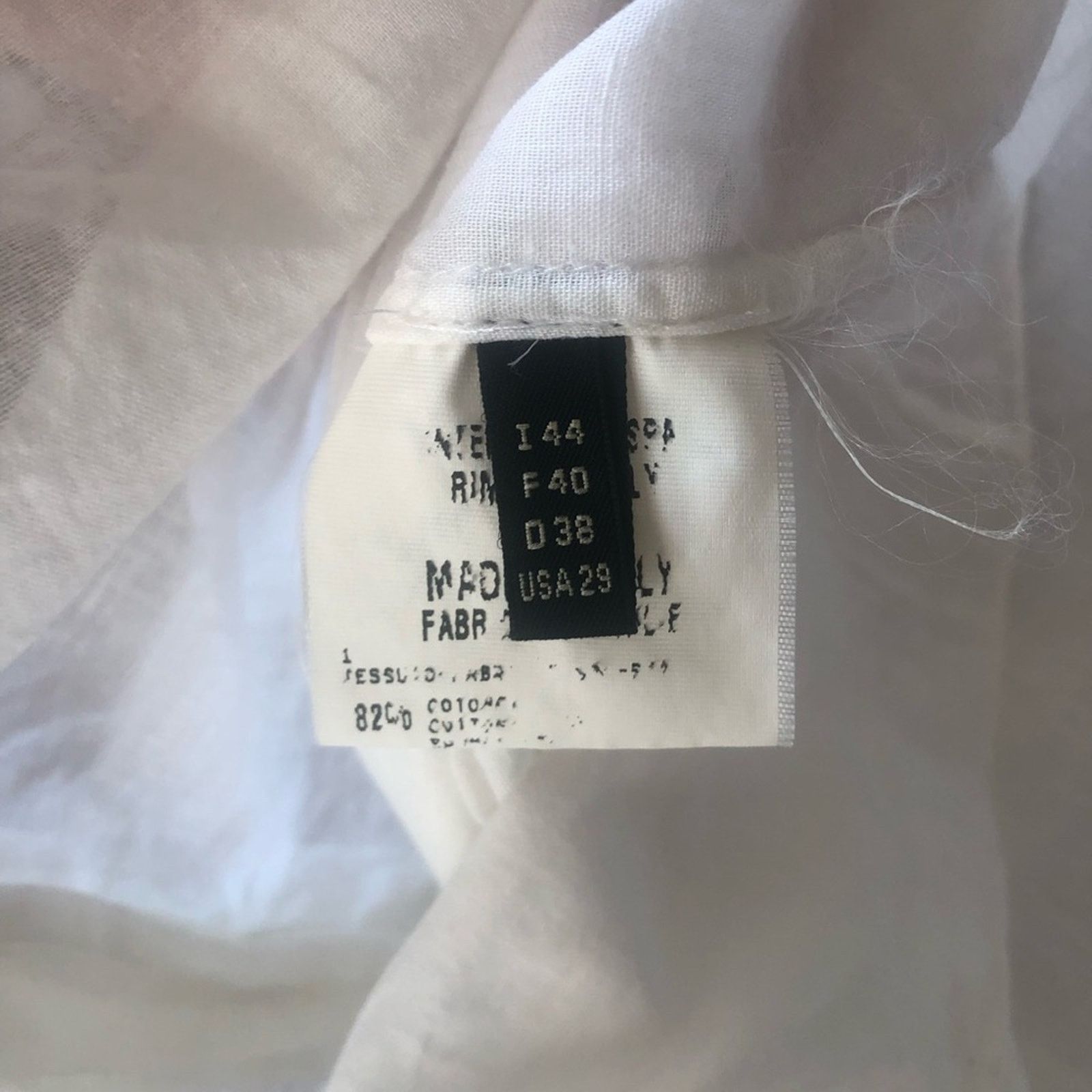 Other French designer white shirt top button up cap embellished Size XS / US 0-2 / IT 36-38 - 13 Thumbnail