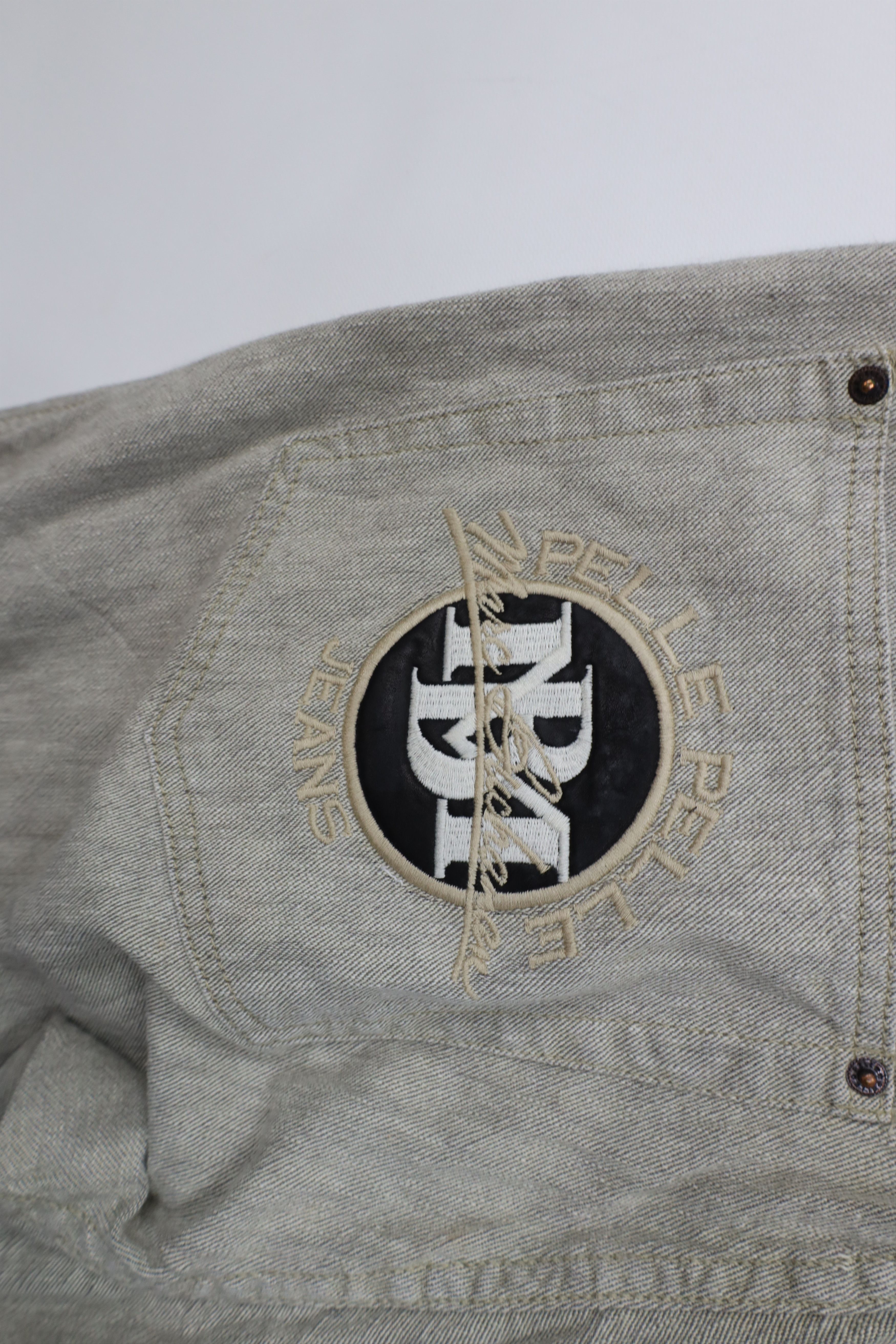 Pelle Pelle Deadstock Vintage 90s Pelle Pelle Wide Leg Jeans Linen Denim Size US 36 / EU 52 - 14 Thumbnail