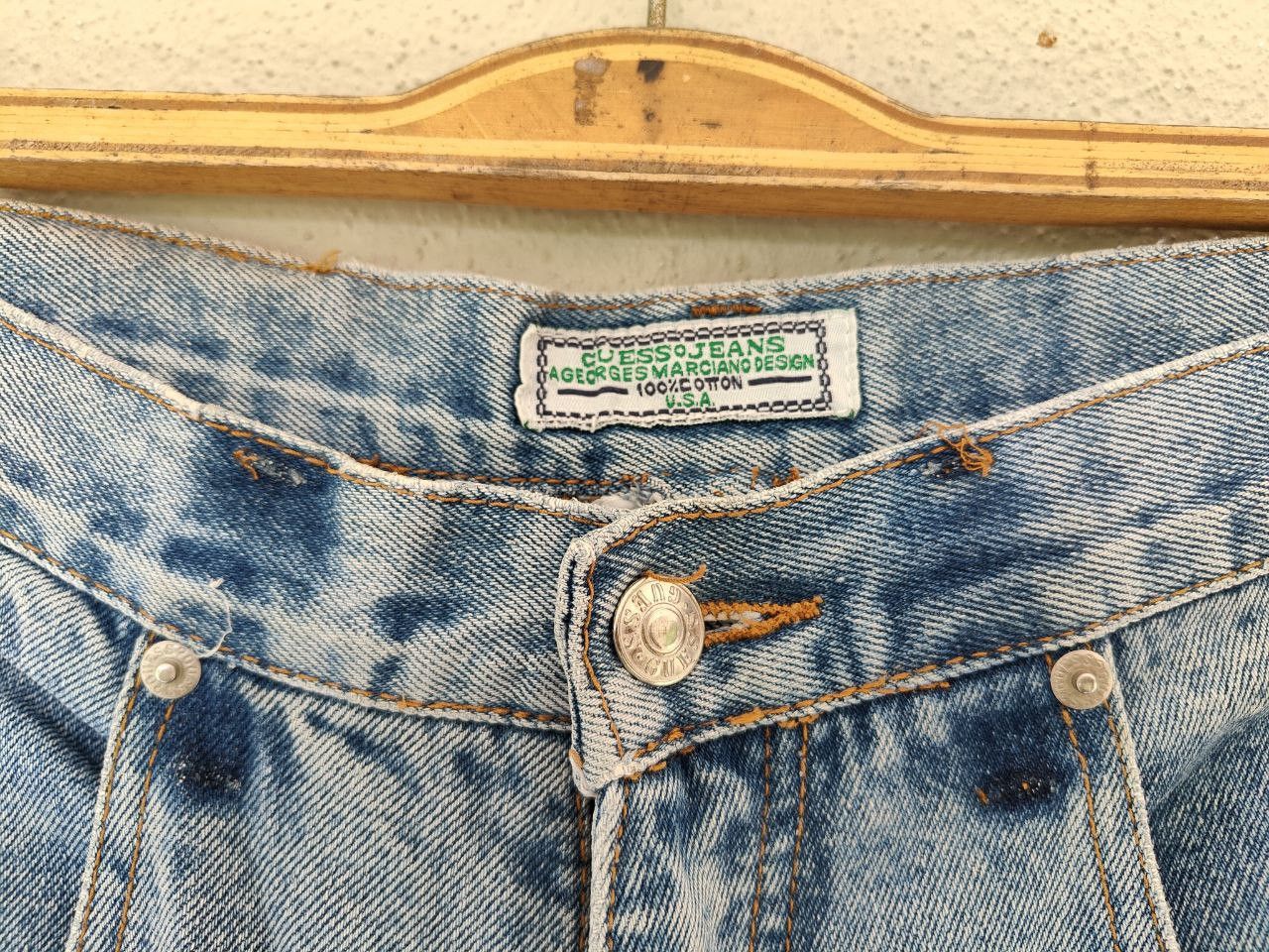 Guess Vintage Guess Baggy denim Made in USA Size US 33 - 9 Thumbnail