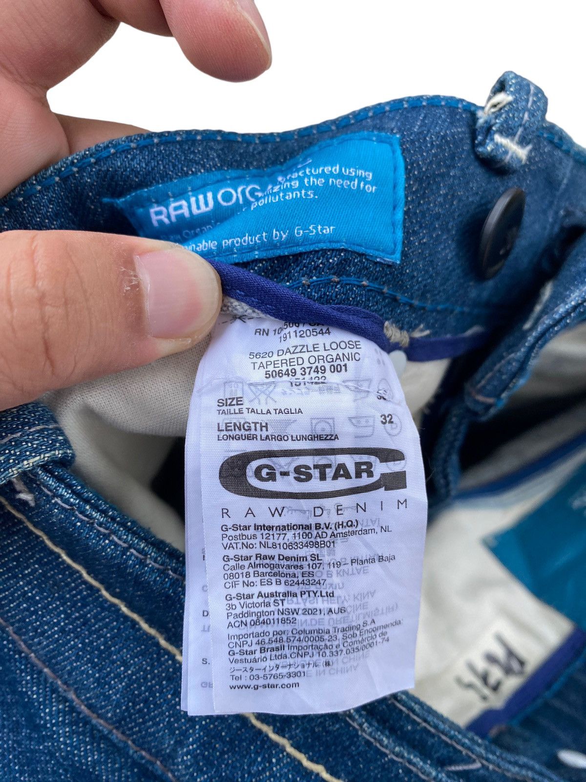 G-Star G Raw Dazzle Loose Tappered Organic Pant Size US 31 - 9 Thumbnail