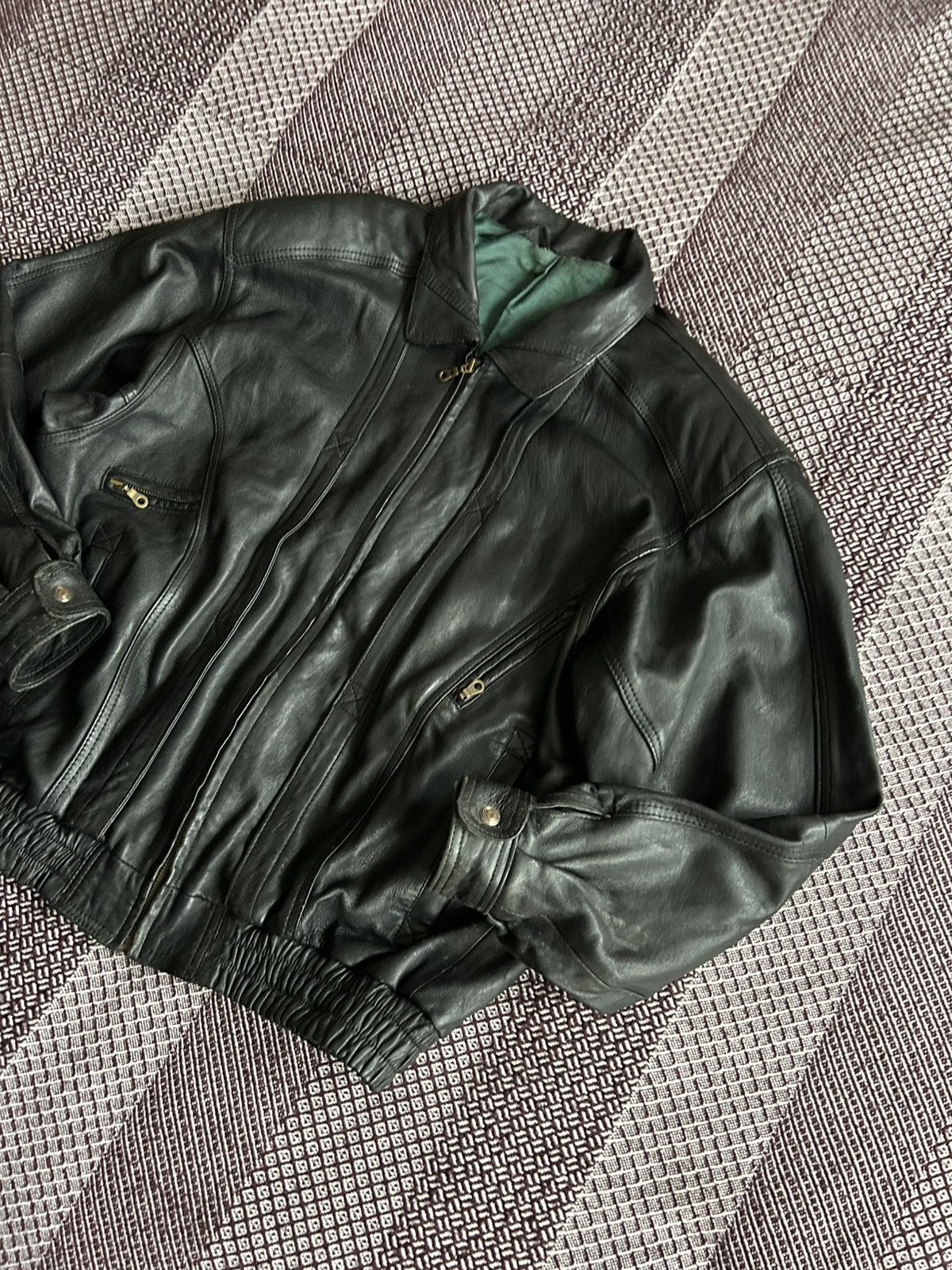 Angelo Litrico Vintage Leather Jacket Angelo Litrico Thrashed Solid Style Size US L / EU 52-54 / 3 - 2 Thumbnail