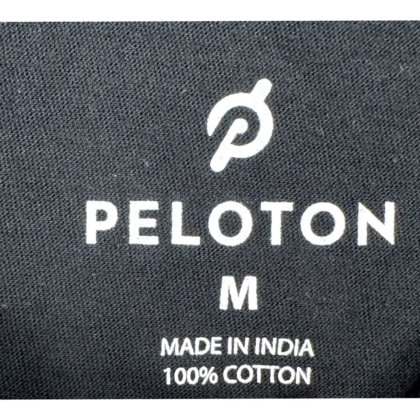 Vintage Peloton Women T-Shirt Medium Black Spellout Print Crew Neck Short Sleeve Tee Size M / US 6-8 / IT 42-44 - 4 Thumbnail