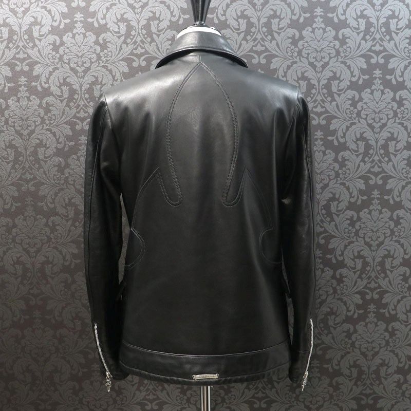 Chrome Hearts Chrome Hearts Leather Pea Coat Size US S / EU 44-46 / 1 - 3 Thumbnail
