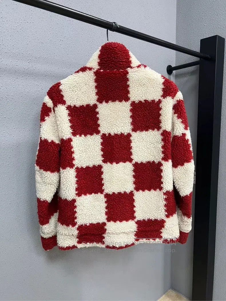 Louis Vuitton Louis Vuitton Red and White Check Jacket. Size US M / EU 48-50 / 2 - 2 Thumbnail