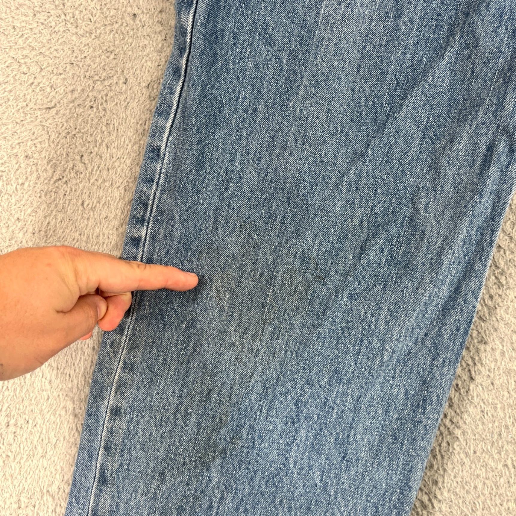 Levi's VINTAGE Levi's 550 Relaxed Fit Jeans Mens 36x30 Blue Denim Distressed Classic 80s Size US 36 / EU 52 - 4 Thumbnail