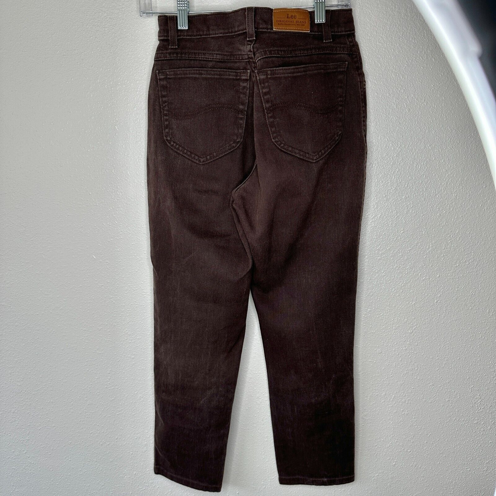 Lee Lee Original Brown Denim Mid Rise 5-Pocket Slim Jeans 4 Size 27" / US 4 / IT 40 - 6 Thumbnail