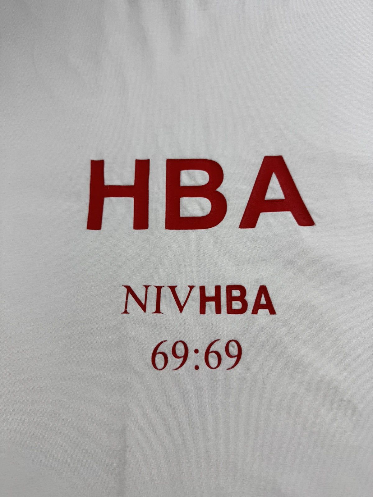 Hood By Air Hood By Air HBA 69:69 Men’s Large White Hip Hop Rap Cotton T Shirt Tee Jersey Size US L / EU 52-54 / 3 - 7 Thumbnail