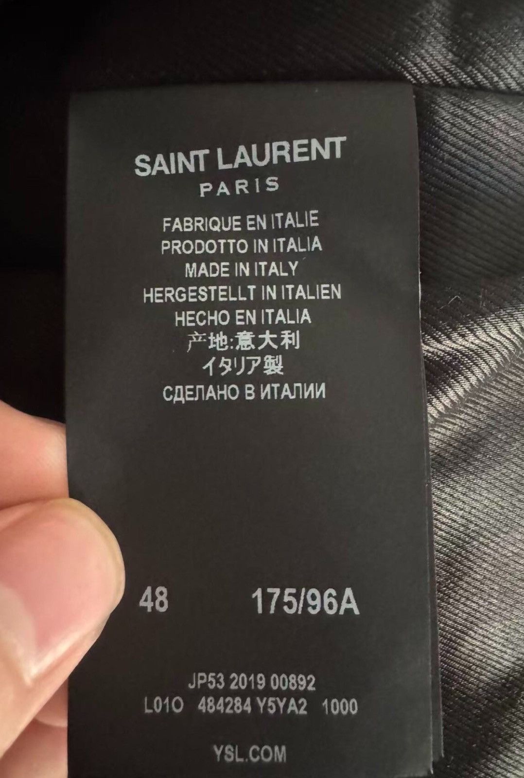 Saint Laurent Paris Saint Laurent SLP Authentic 19FW L01 Leather Jacket Size 48 Size US M / EU 48-50 / 2 - 4 Thumbnail