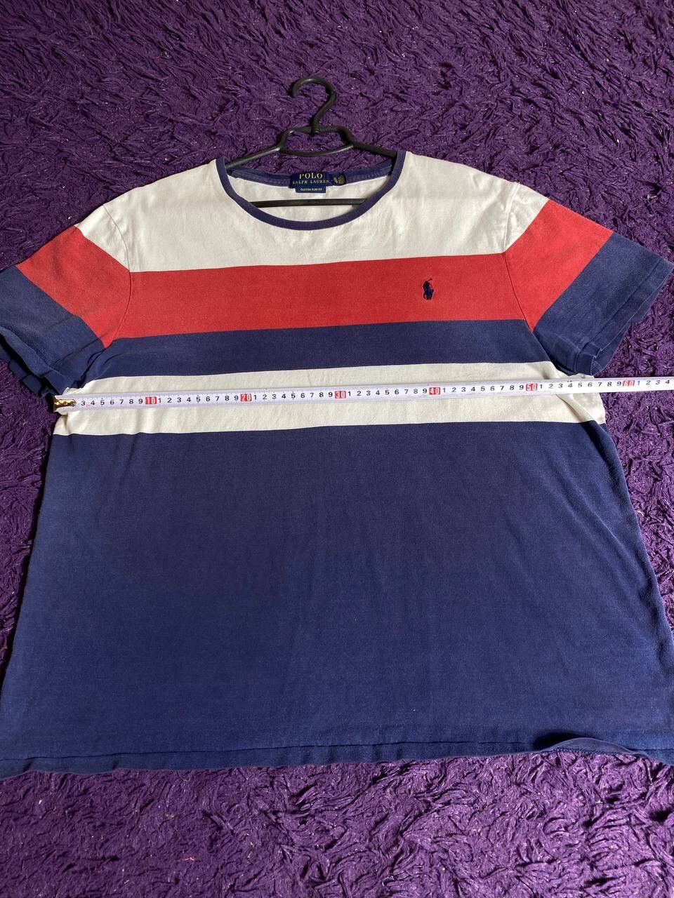 Polo Ralph Lauren × Vintage Polo Ralph Lauren Custom Slim Fit Tee Striped Y2K Size US XL / EU 56 / 4 - 5 Thumbnail