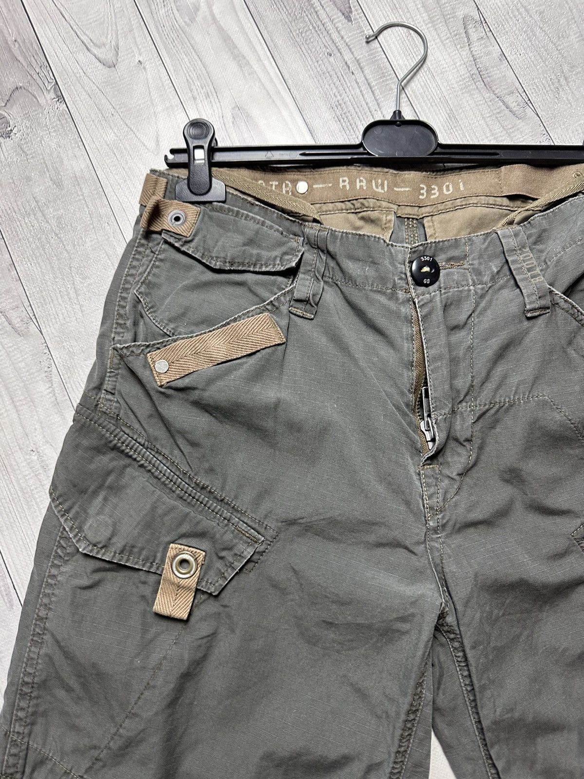 G-Star × Vintage Vintage Raw G Star cargo shorts size 32 rare pocket drill Size US 32 / EU 48 - 4 Thumbnail