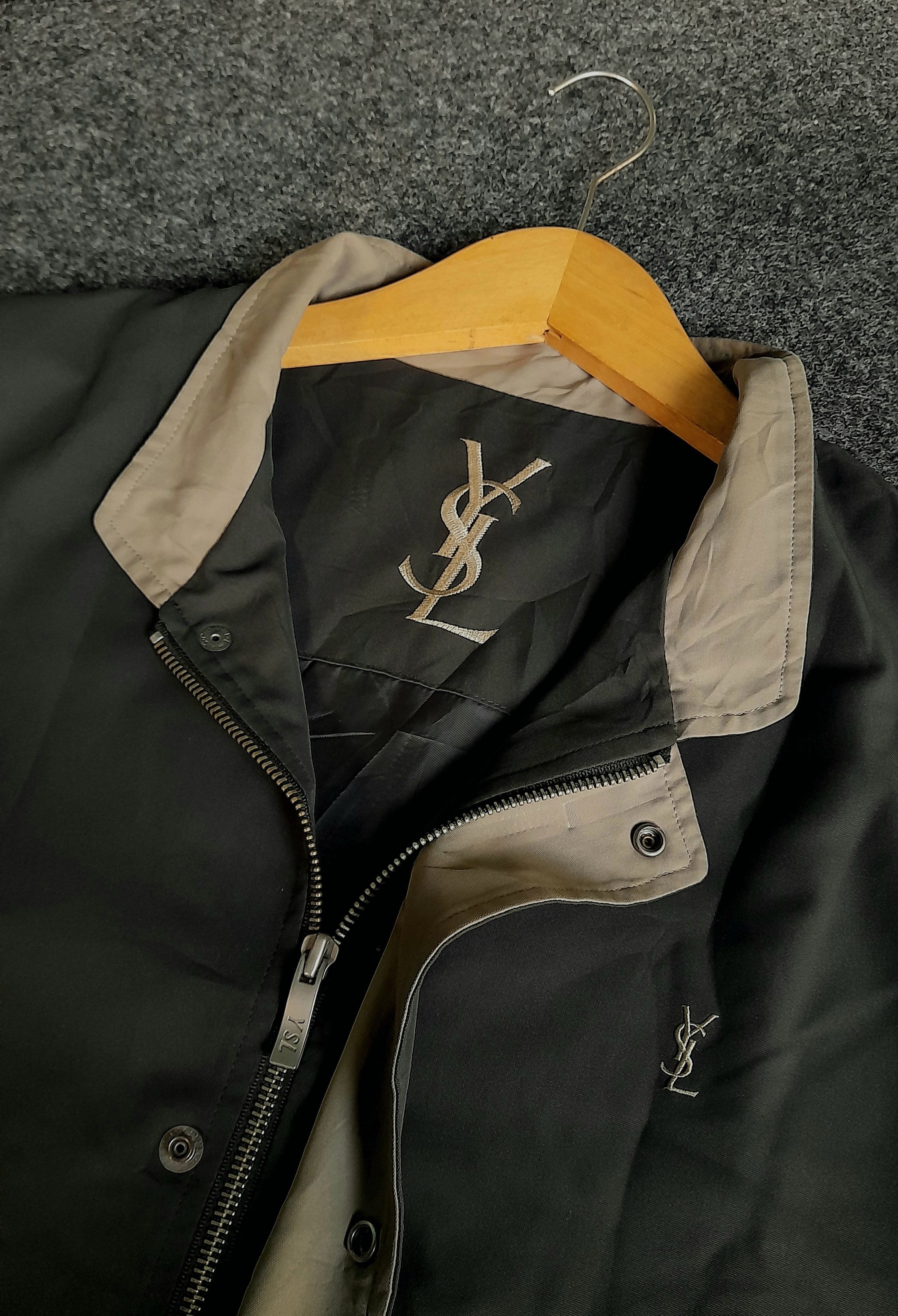 Vintage 🔥gray harrington🔥 yves Saint laurent jacket x ysl jacket Grailed