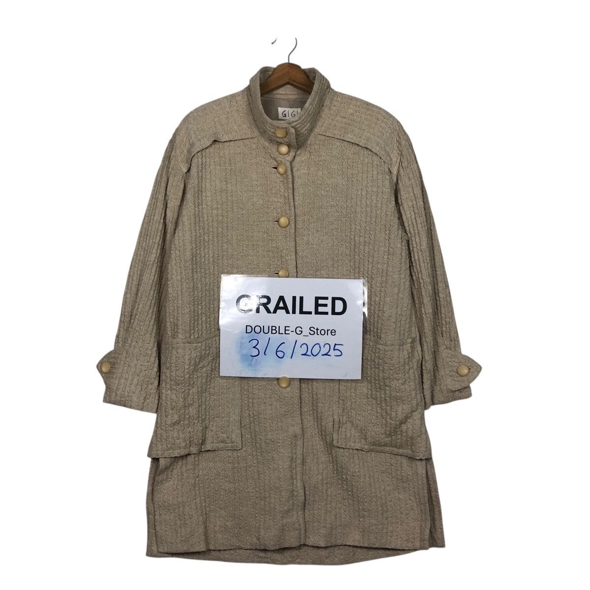 Issey Miyake GIGI Vintage Avant-Garde Textured Coat Japan Domestic Market Size US M / EU 48-50 / 2 - 1 Thumbnail