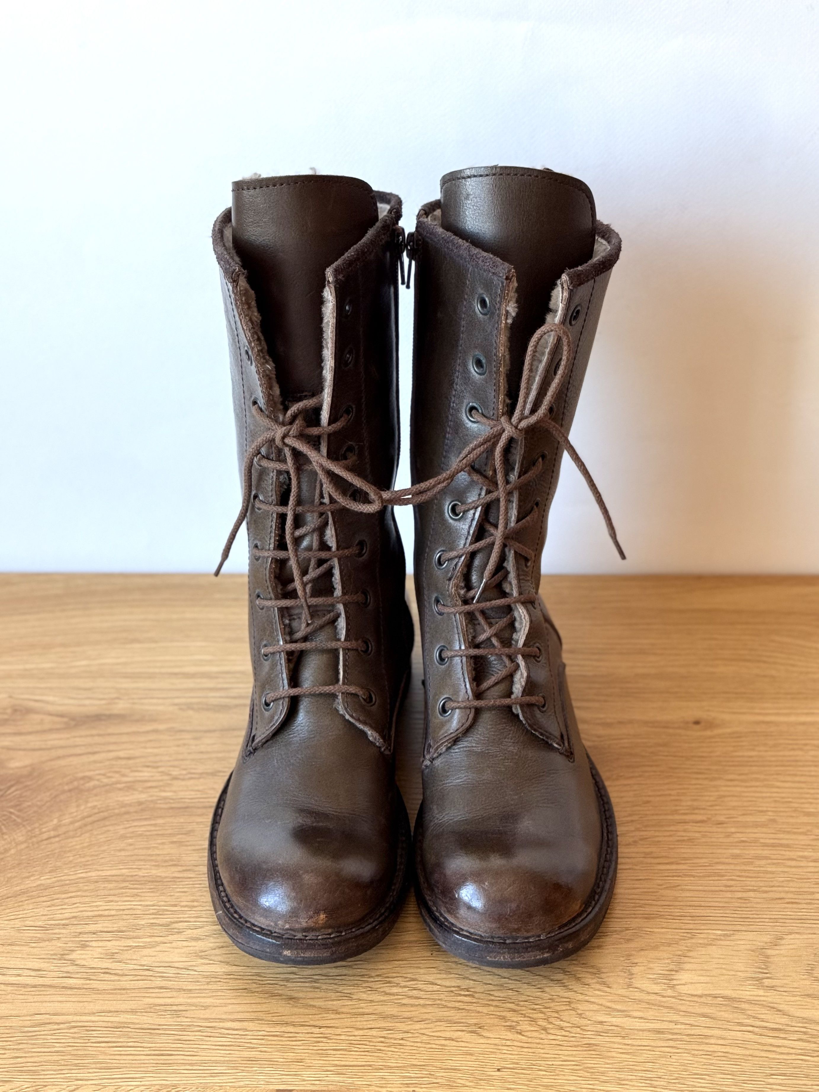 MoMA MOMA Leather Shearling Tall Boots EU38 Size US 8 / IT 38 - 5 Thumbnail