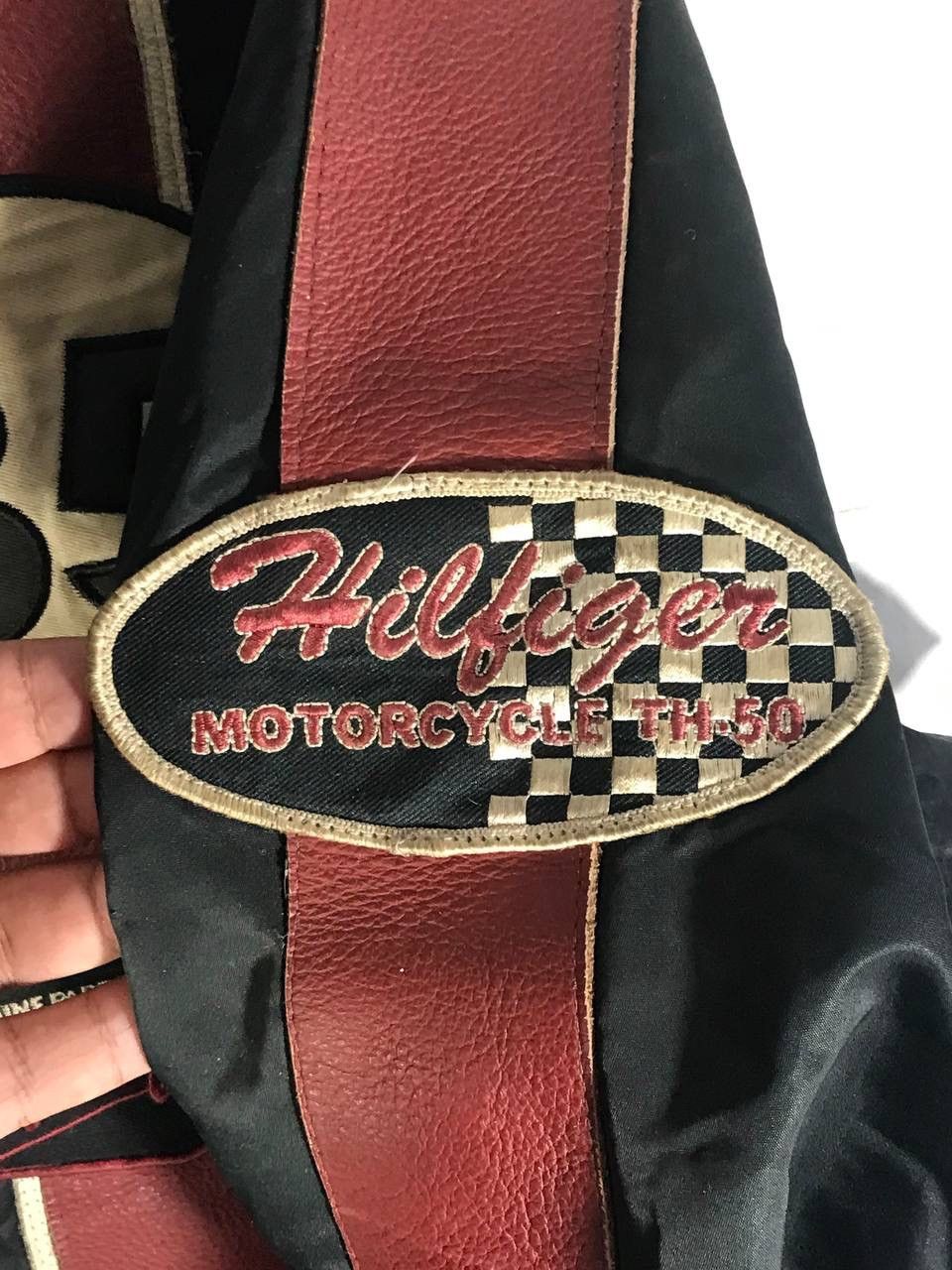 Tommy Hilfiger Vintage tommy hilfiger motorcycle leather jacket racing 35 Size US M / EU 48-50 / 2 - 4 Thumbnail