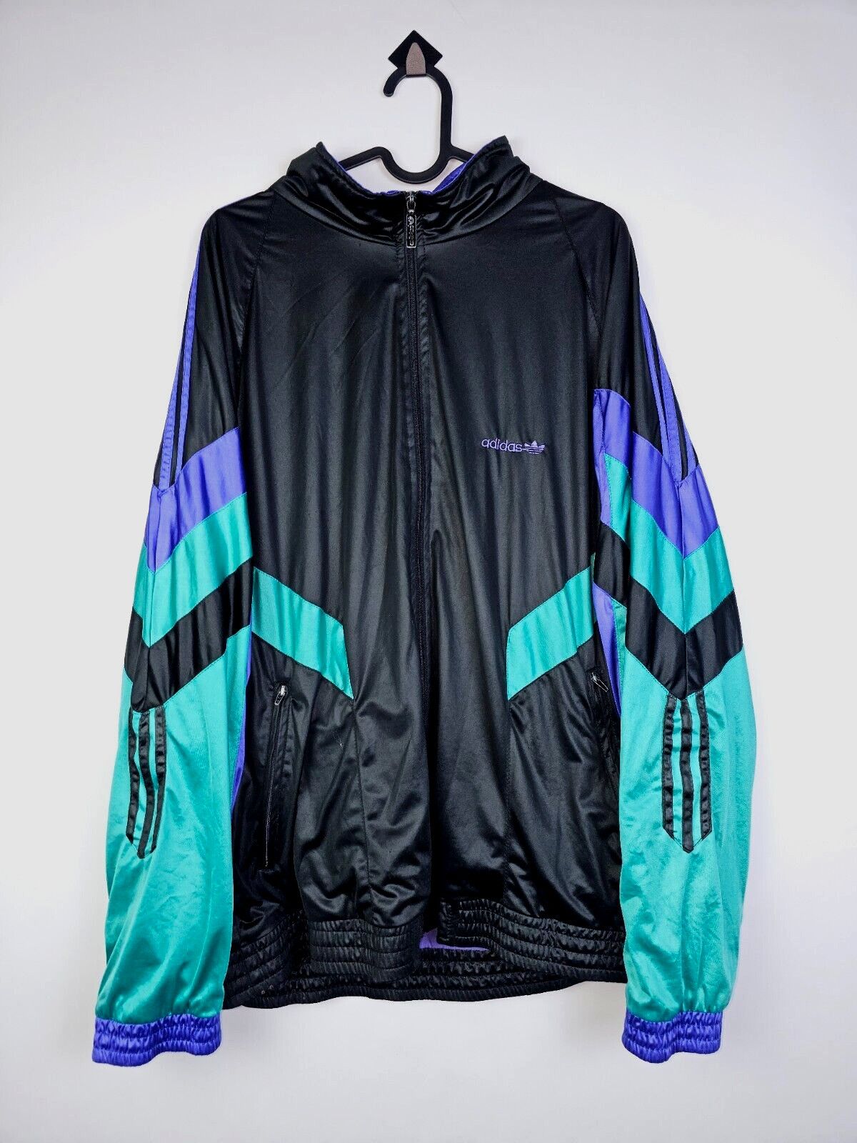 Vintage Y2K Adidas F186 Colorblock Track Jacket Shell Suit L