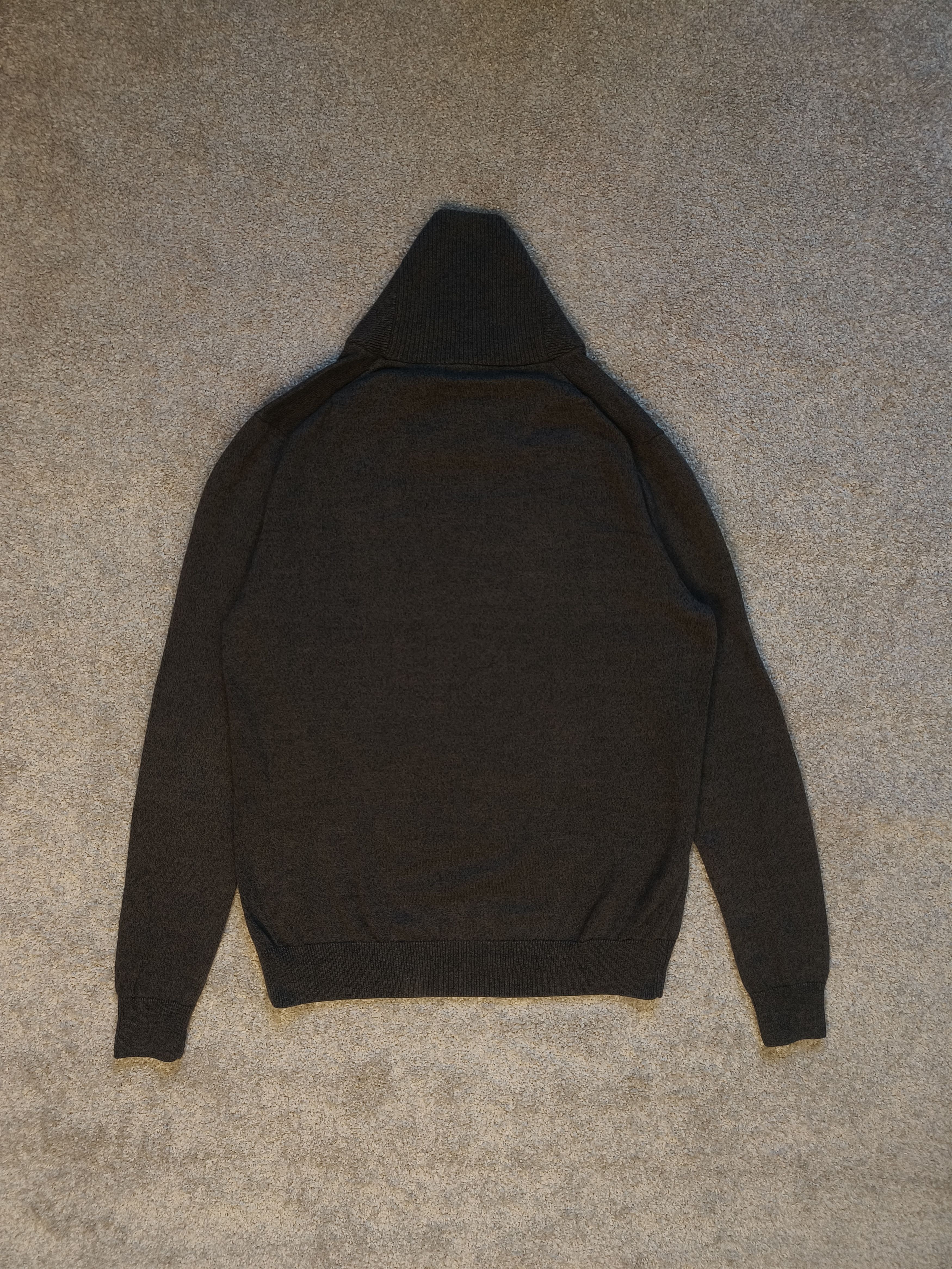 Fred Perry Fred Perry Merino Wool Shawl Neck Sweater Graphite Marl Size US S / EU 44-46 / 1 - 8 Thumbnail