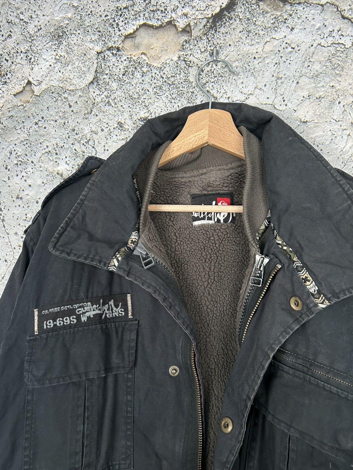 Quiksilver Vintage Quiksilver Jacket with Fleece Layers Jacket Snow Size US L / EU 52-54 / 3 - 3 Thumbnail