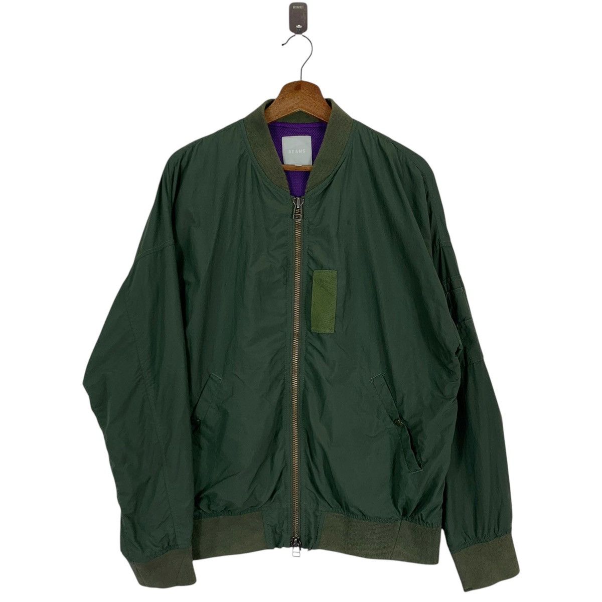 Beams Plus × Japanese Brand VINTAGE BEAMS JAPANESE BRAND BOMBER ZIPPER JACKET Size US L / EU 52-54 / 3 - 2 Thumbnail