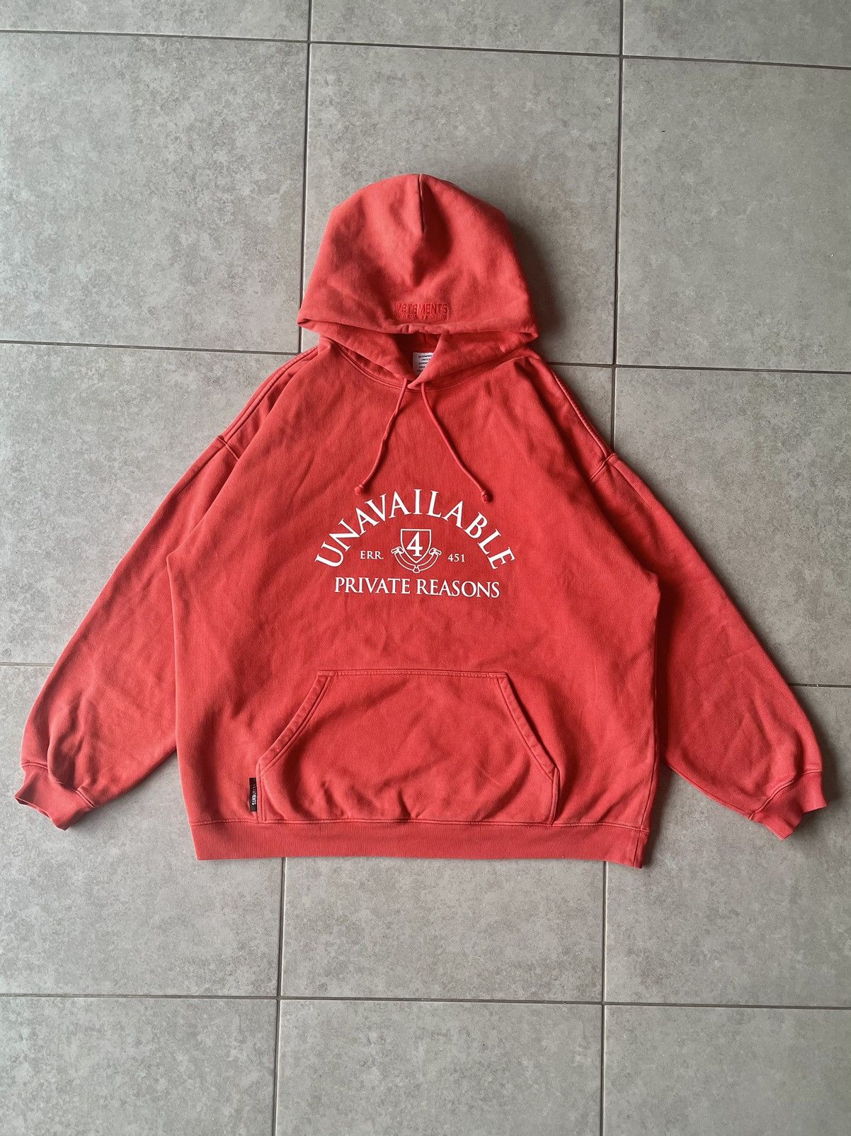Vetements Vetements I'm Probably Lying Hoodie Below Retail