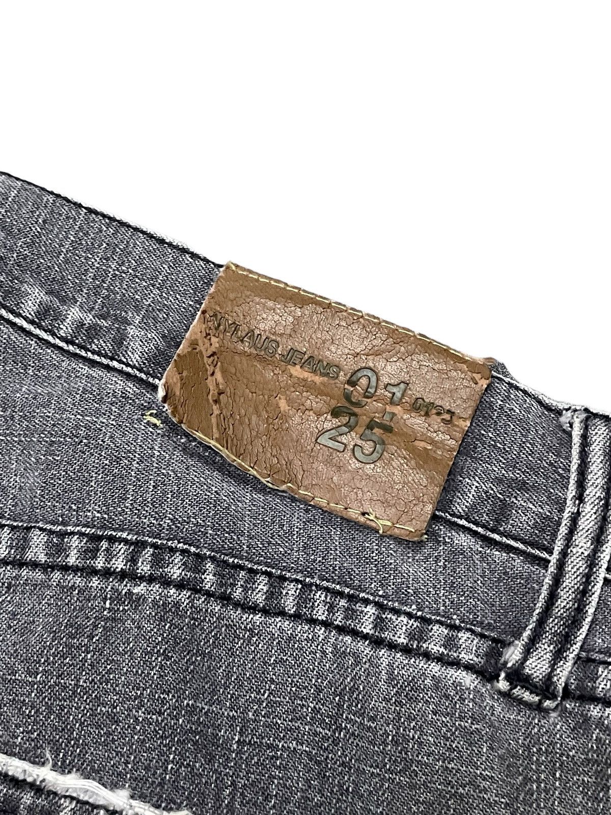 5351 POUR LES HOMMES × GOSTAR DE FUGA × Japanese Brand Nylaus 0125 Japan Patchwork Reconstructed Denim Jeans Size US 32 / EU 48 - 22 Thumbnail
