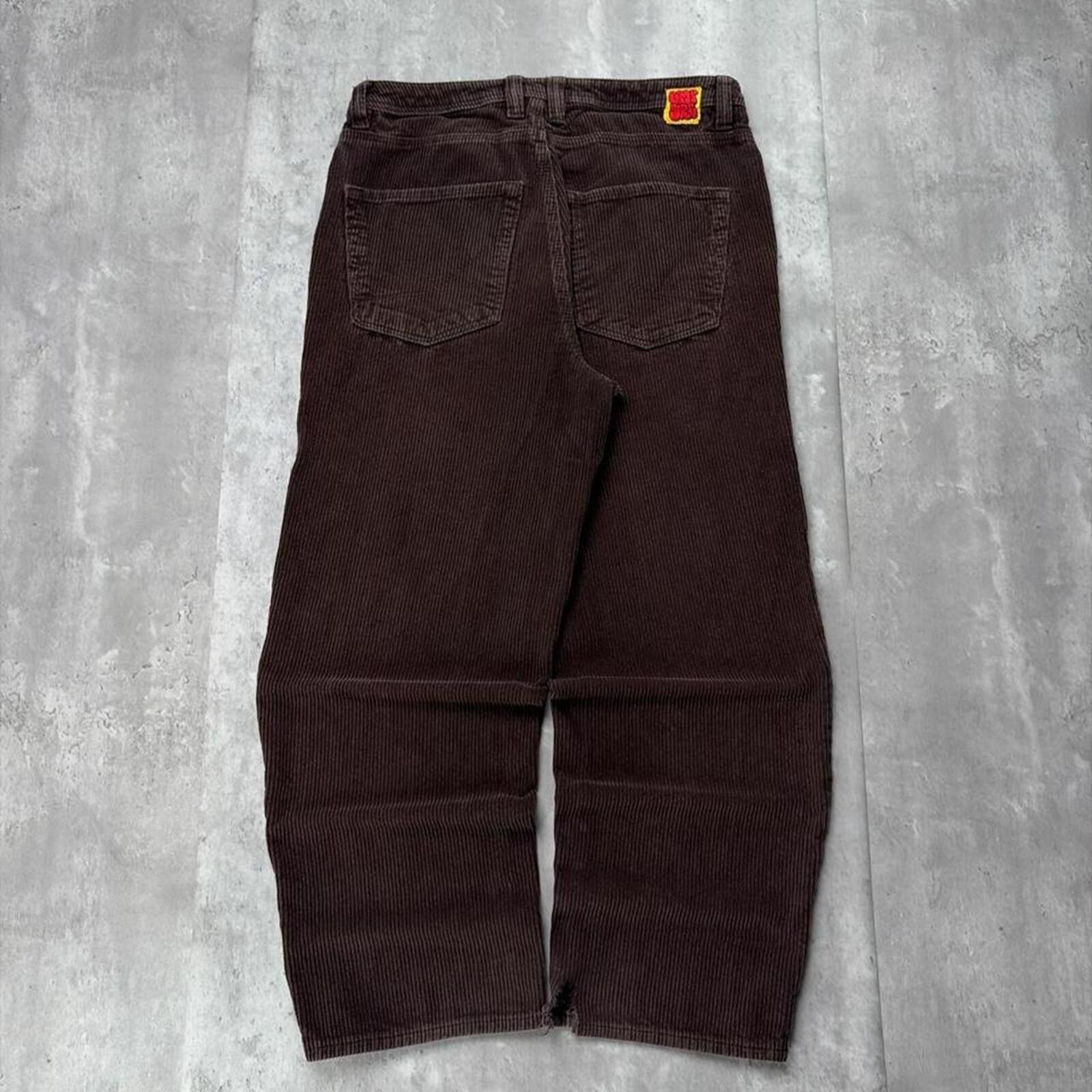 Empyre Y2K Empyre Grunge Corduroy Distressed Baggy Skater Pants Size US 30 / EU 46 - 1 Thumbnail