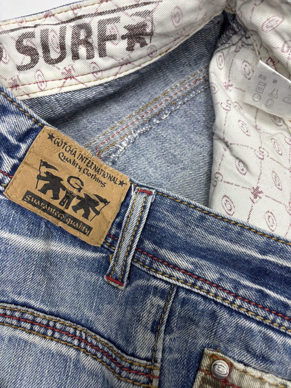 Gotcha × Hysteric Glamour × If Six Was Nine RUSTY🔥RARE GOTCHA SURF HARD DISTRESSED DENIM RUSTY JEAN Size US 30 / EU 46 - 10 Thumbnail