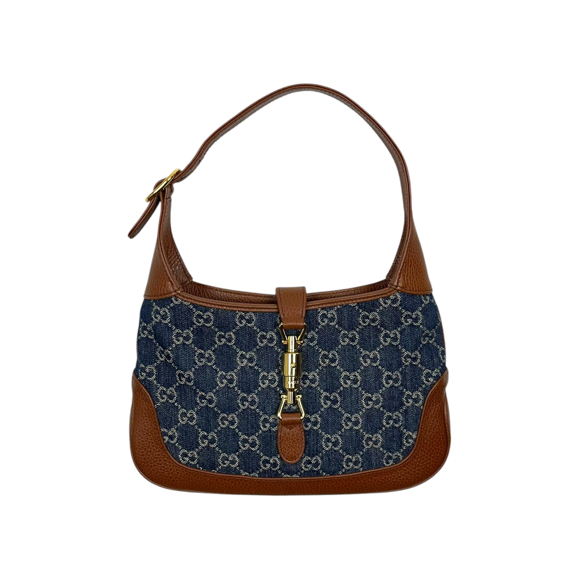 Gucci Gucci Jackie 1961 GG Denim Bag - O/S Size ONE SIZE - 1 Thumbnail