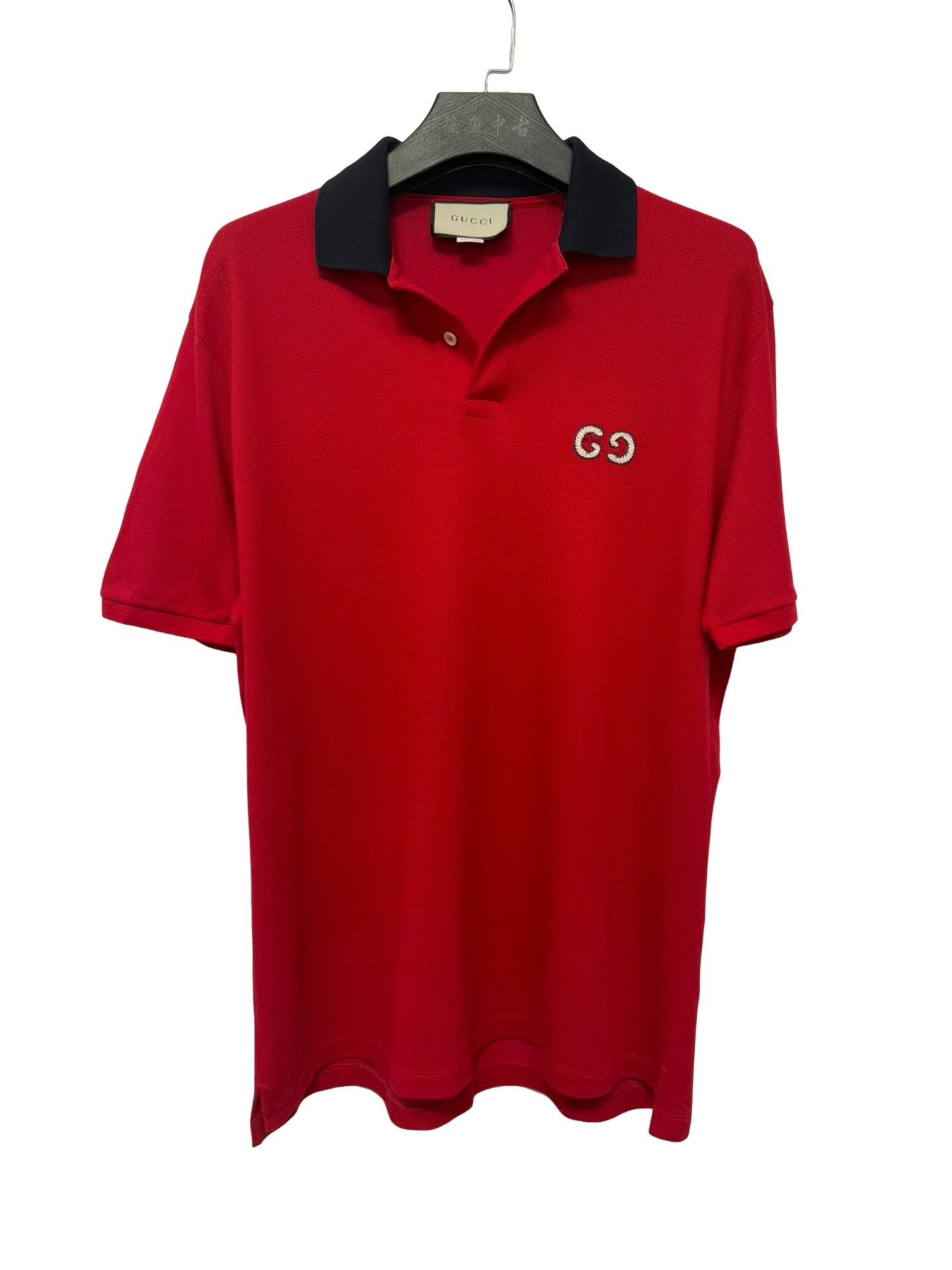 Gucci Gucci Double G Red Polo Shirt Size L Size US L / EU 52-54 / 3 - 1 Thumbnail