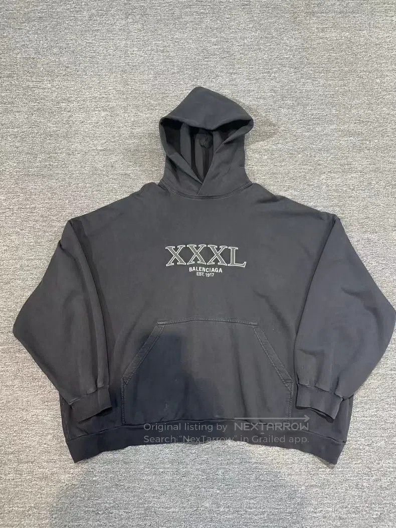 Balenciaga Balenciaga Distressed Hoodie Size US L / EU 52-54 / 3 - 1 Thumbnail